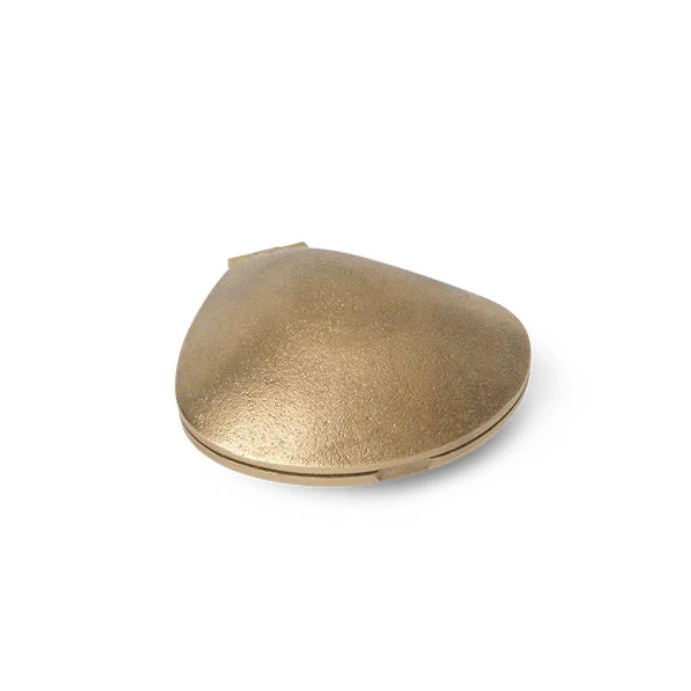 FERM LIVING Clam Tealight Candle Holder, Brass - Image 5
