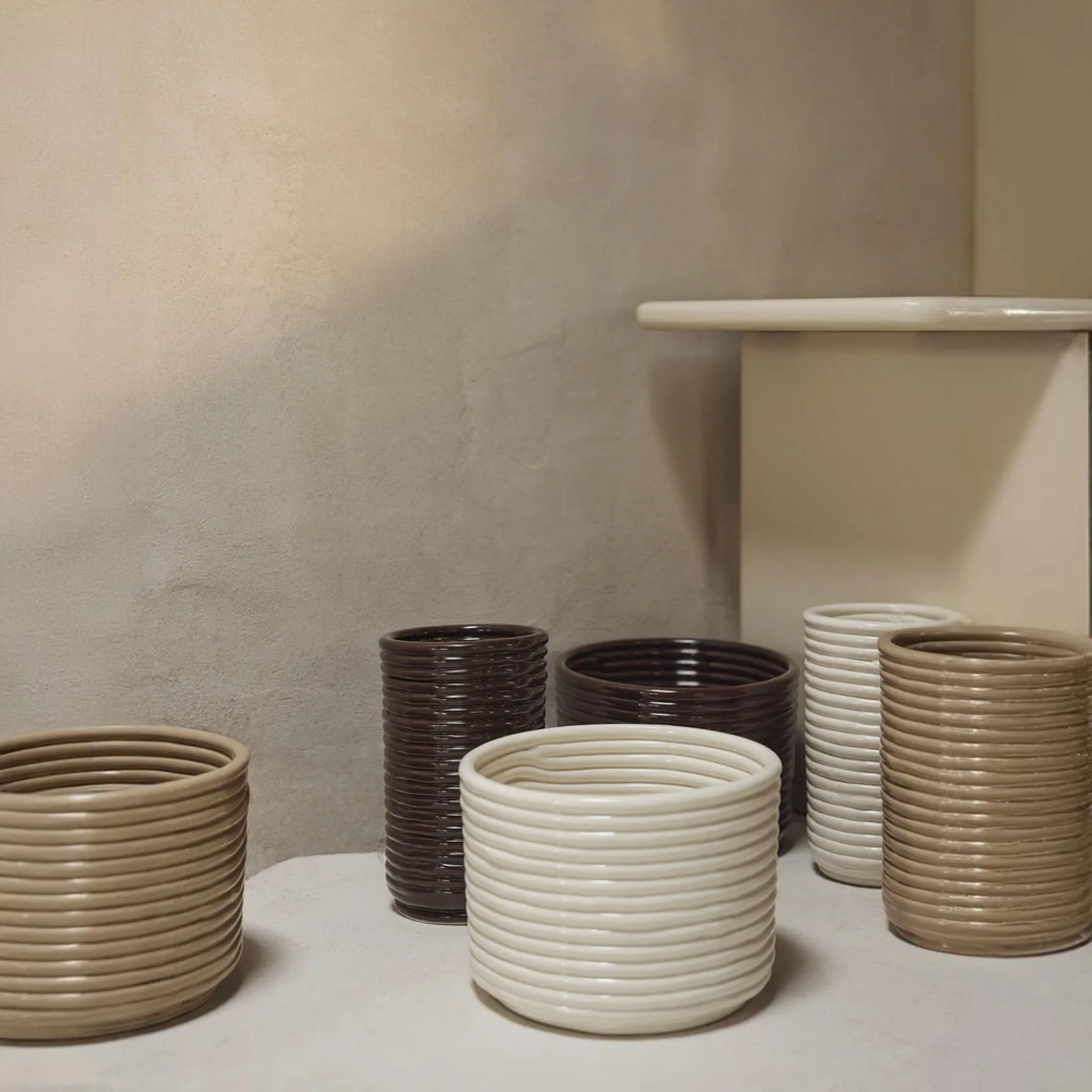 FERM LIVING Corduroy Pot, Off-White - Image 2