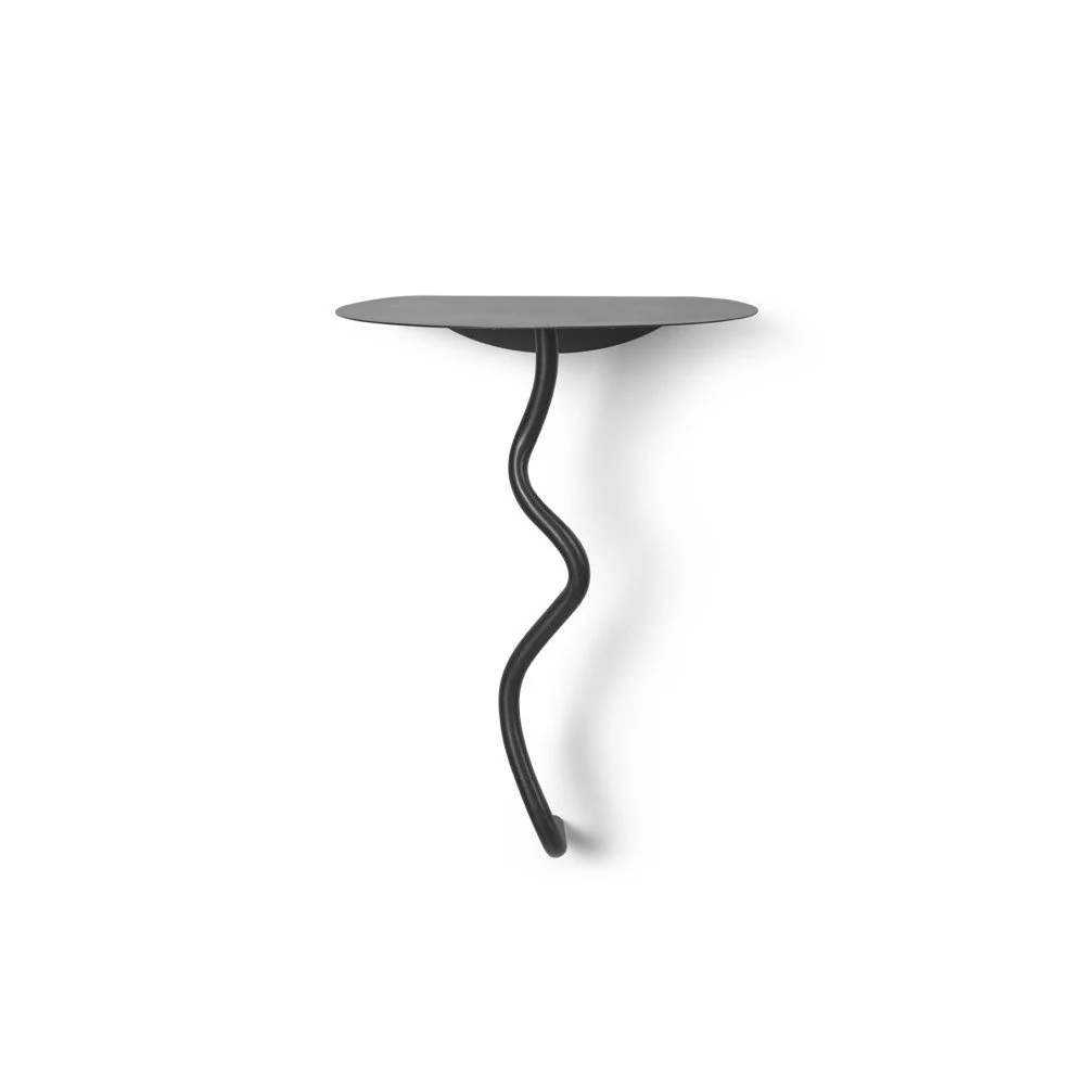 FERM LIVING Curvature Wall Table, Black Brass - Image 2