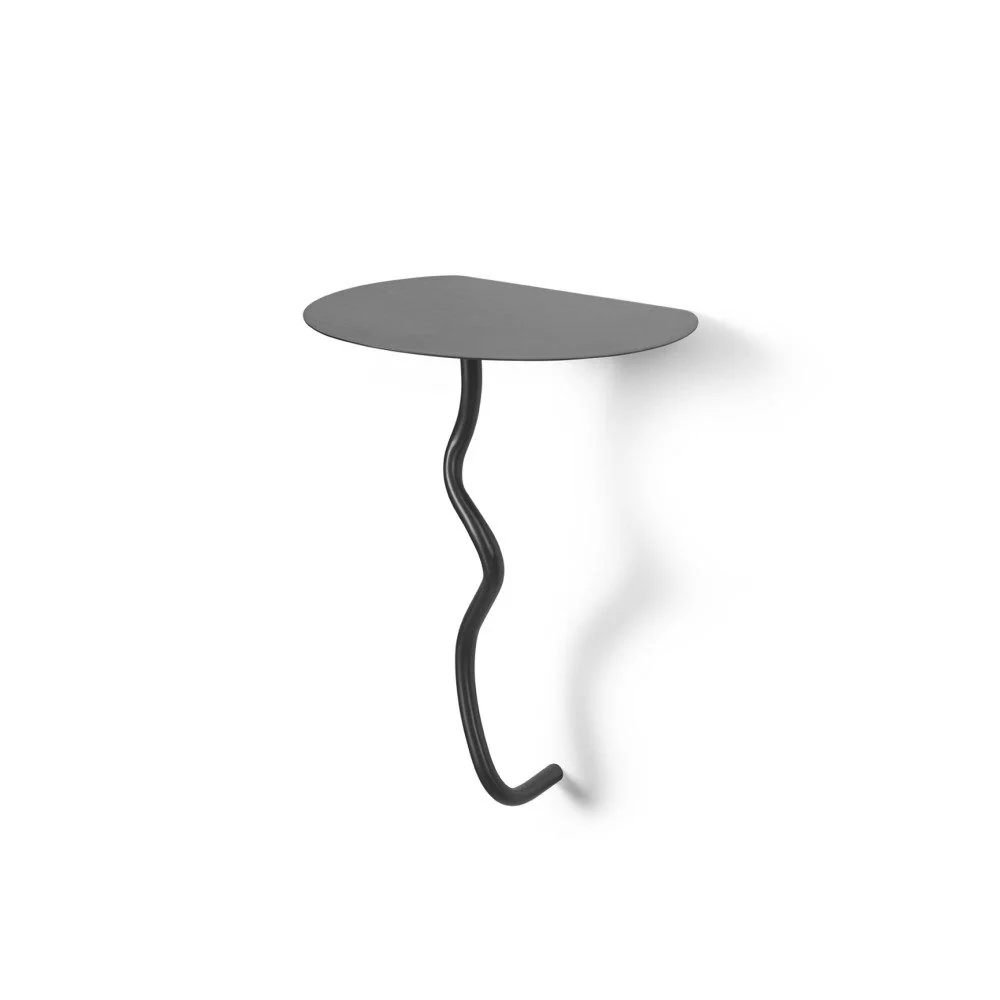 FERM LIVING Curvature Wall Table, Black Brass - Image 3
