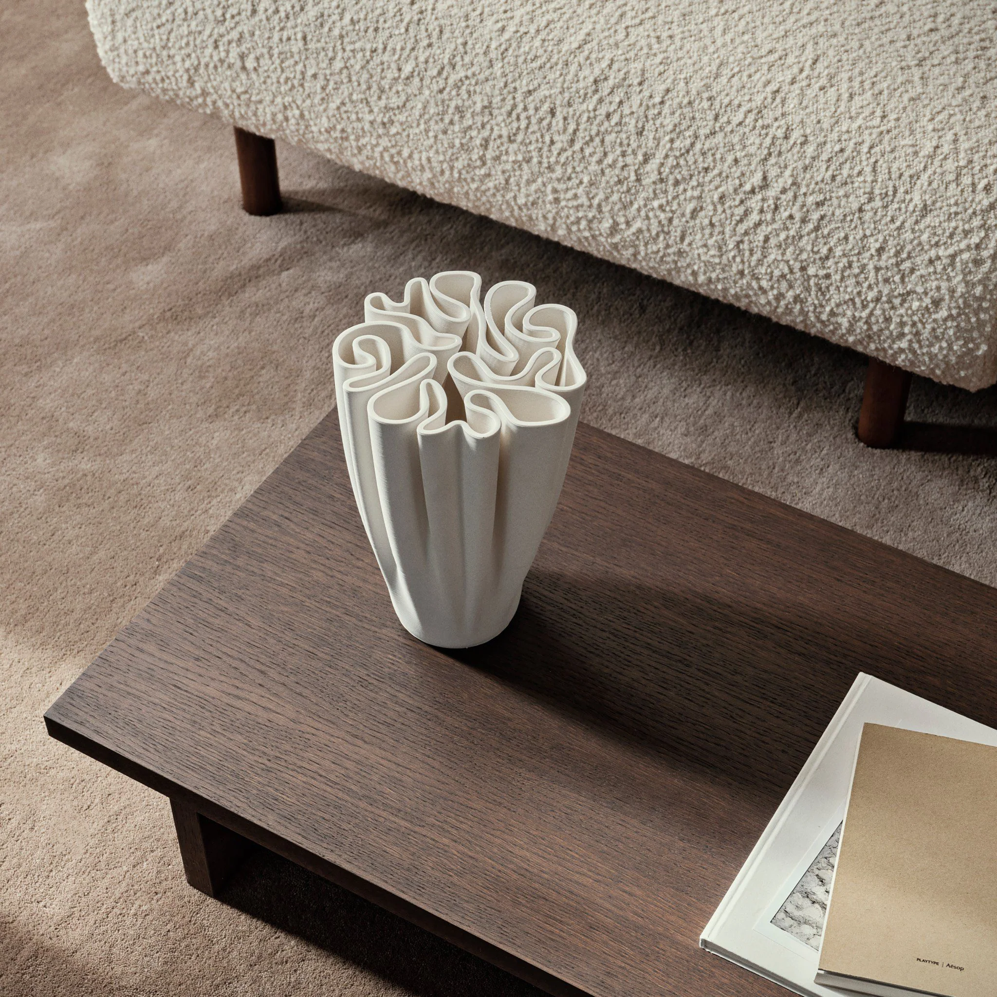 FERM LIVING Dedali Vase, Off-White - Image 7