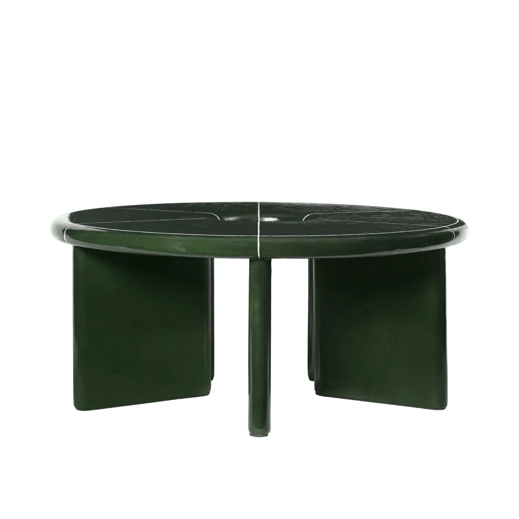 FERM LIVING Deya Coffee Table D80cm, Dark Green - Image 3