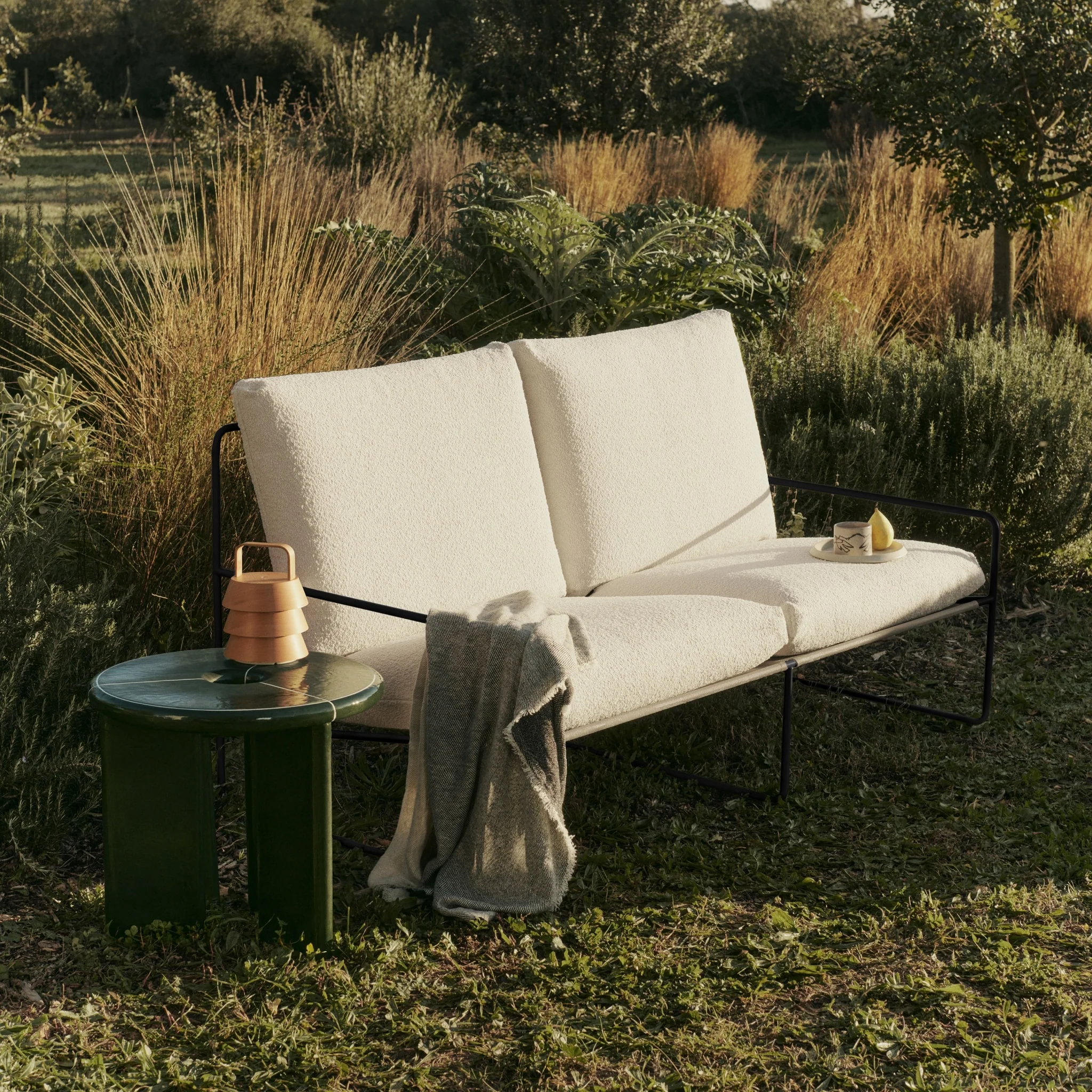 FERM LIVING Deya Side Table D47cm, Dark Green - Image 5