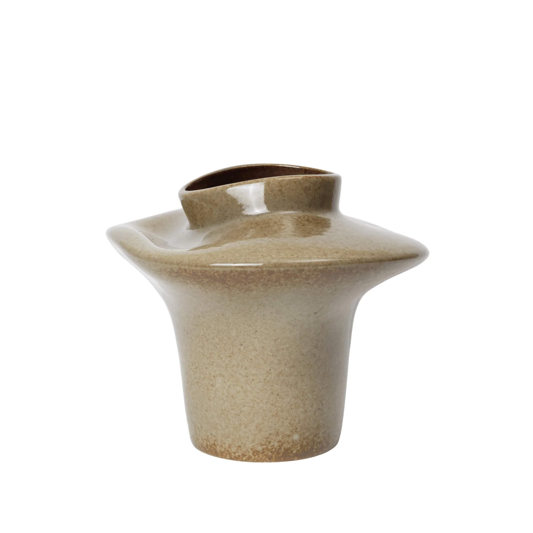 FERM LIVING Evio Vase, H22, Elm Green