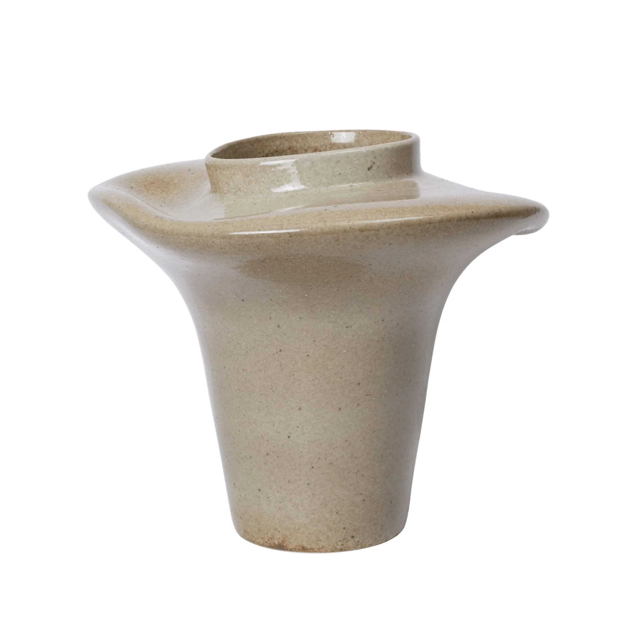 FERM LIVING Evio Vase, H35, Elm Green