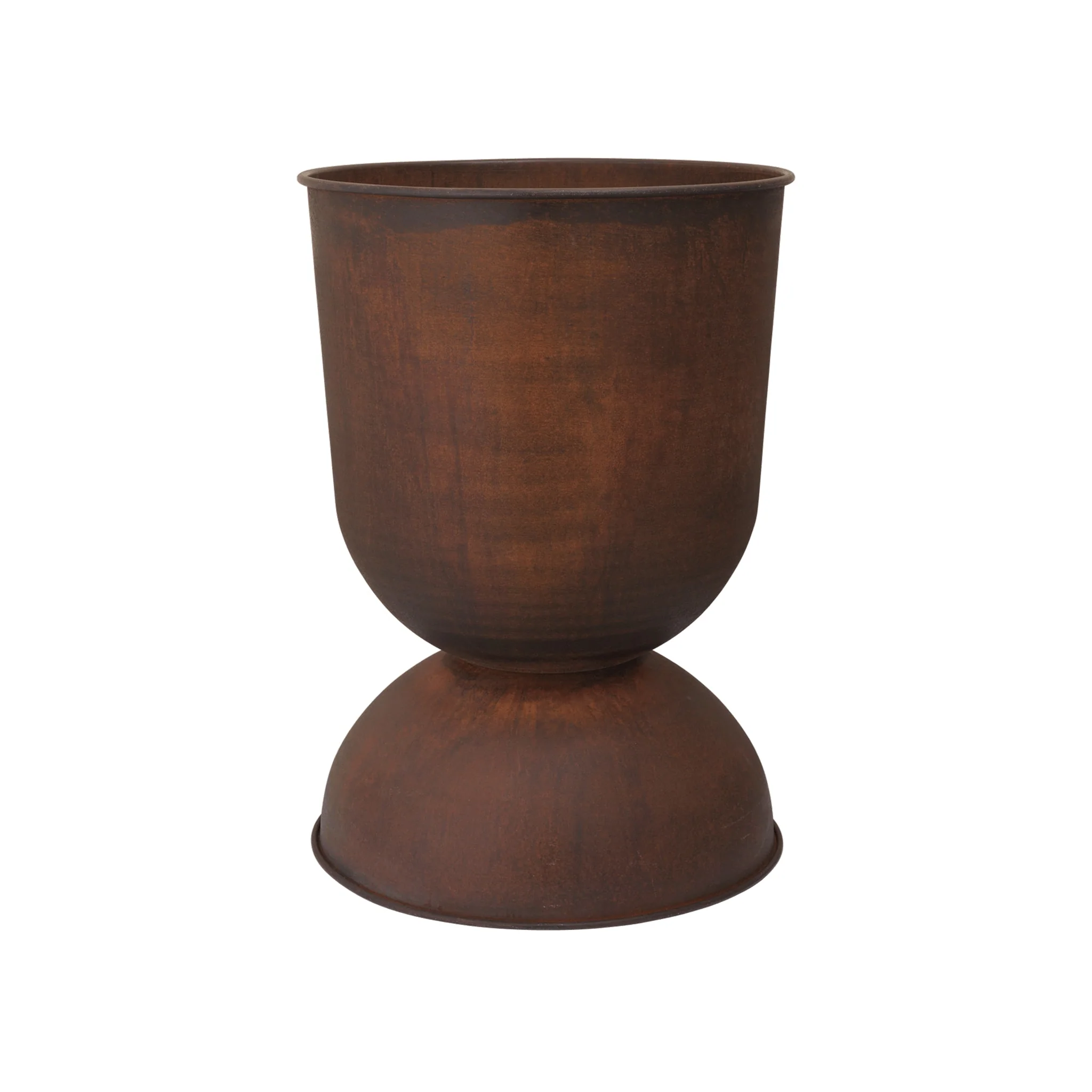 FERM LIVING Hourglass Flower Pot, H73cm Large, Rust