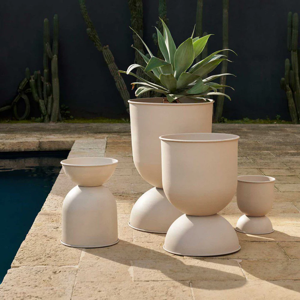 FERM LIVING Hourglass Flower Pot, H59cm Medium, Cashmere - Image 6