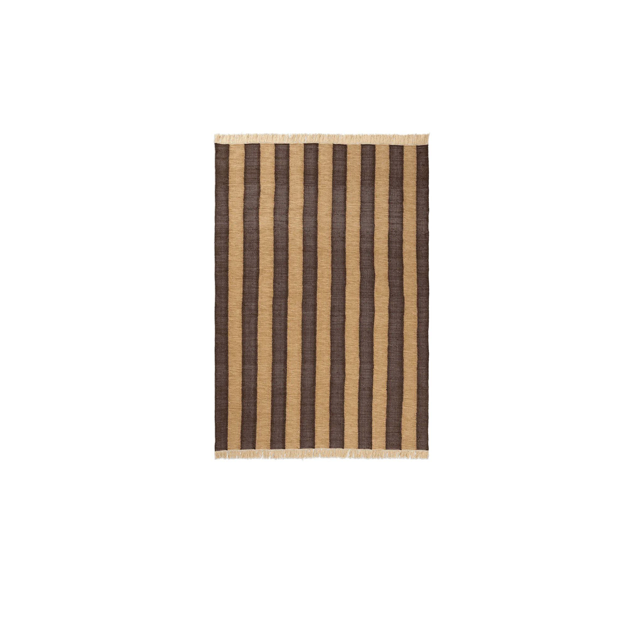 FERM LIVING Ives Rug, Tan/Chocolate – 2 Sizes