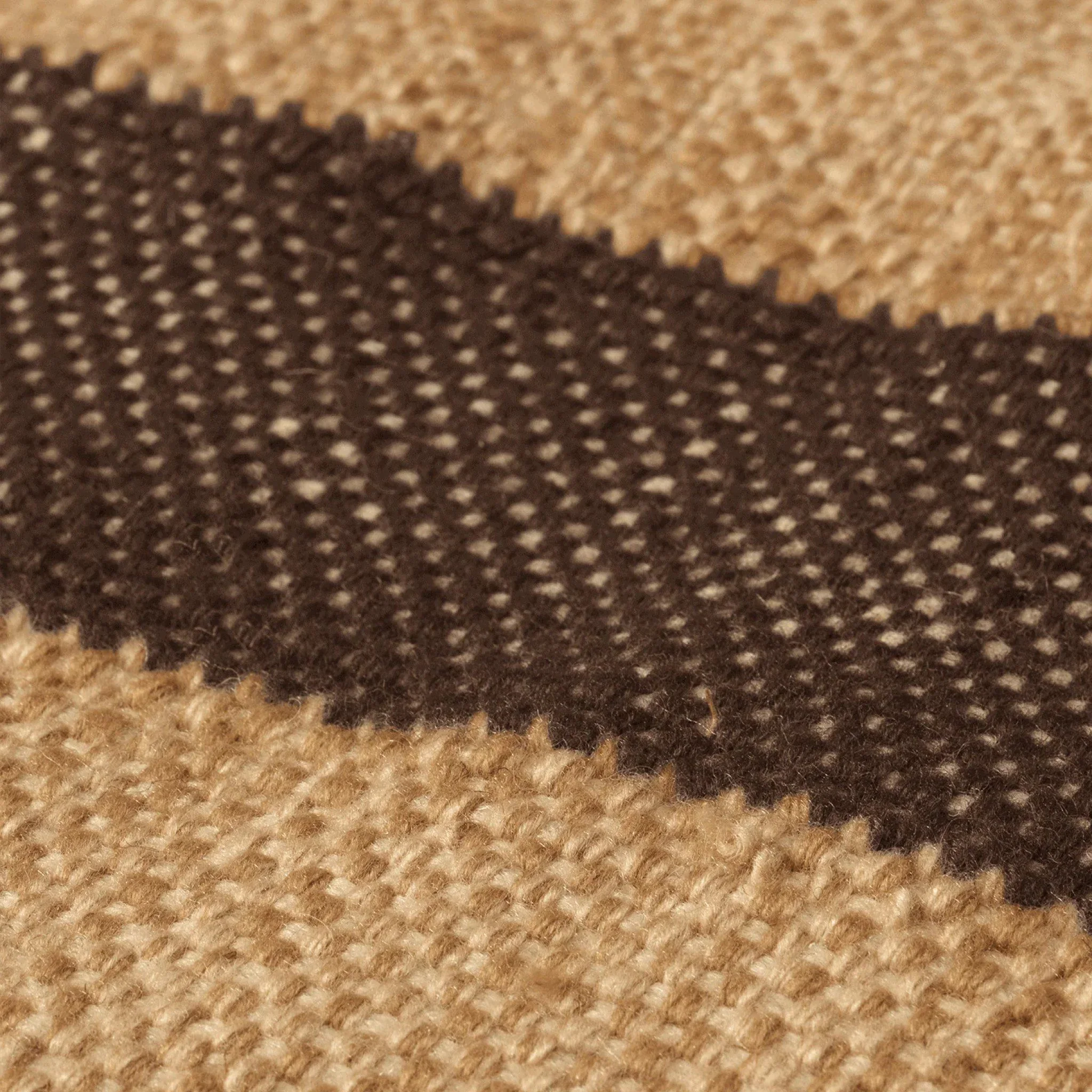 FERM LIVING Ives Rug, Tan/Chocolate – 2 Sizes - Image 3