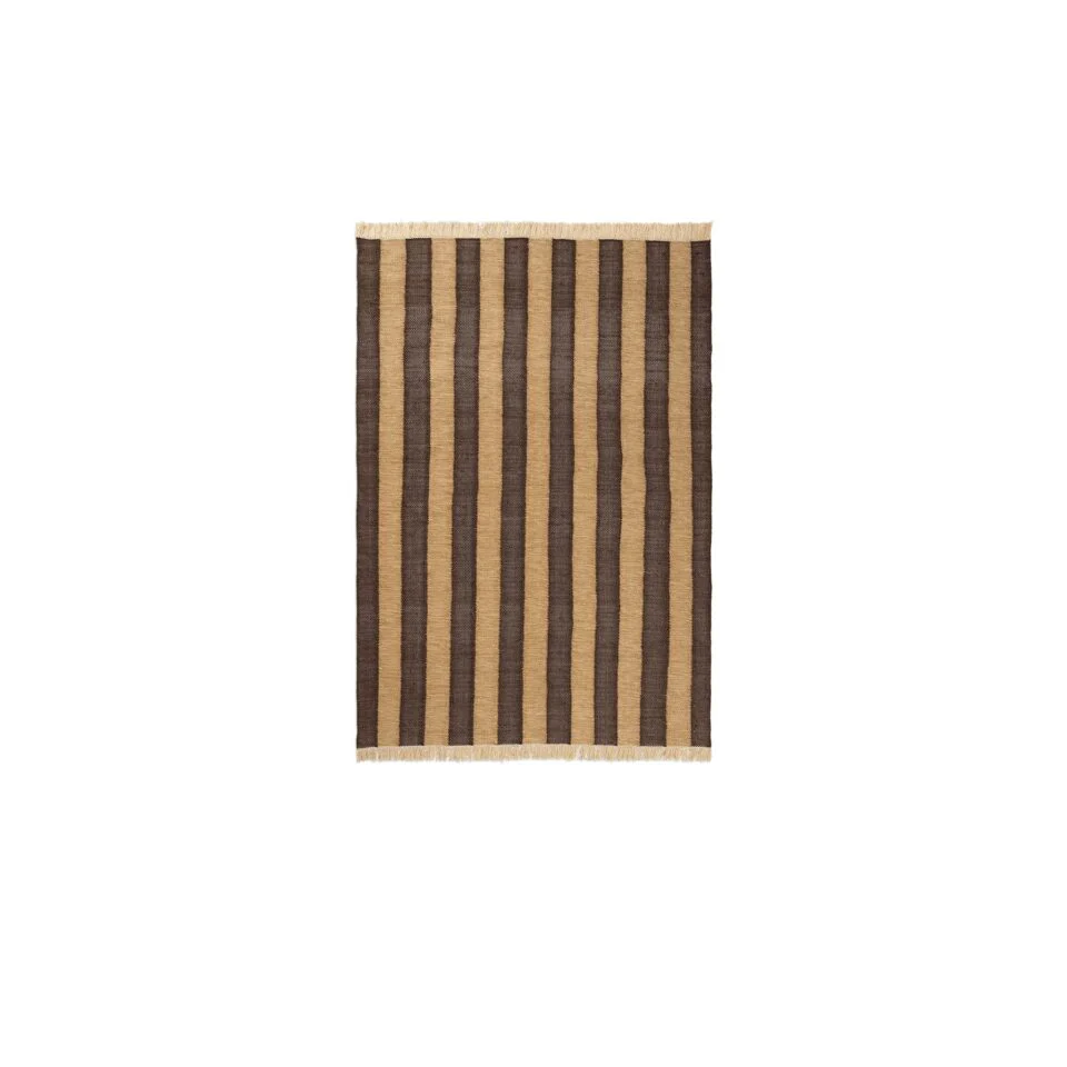 FERM LIVING Ives Rug, Tan/Chocolate – 2 Sizes - Image 7
