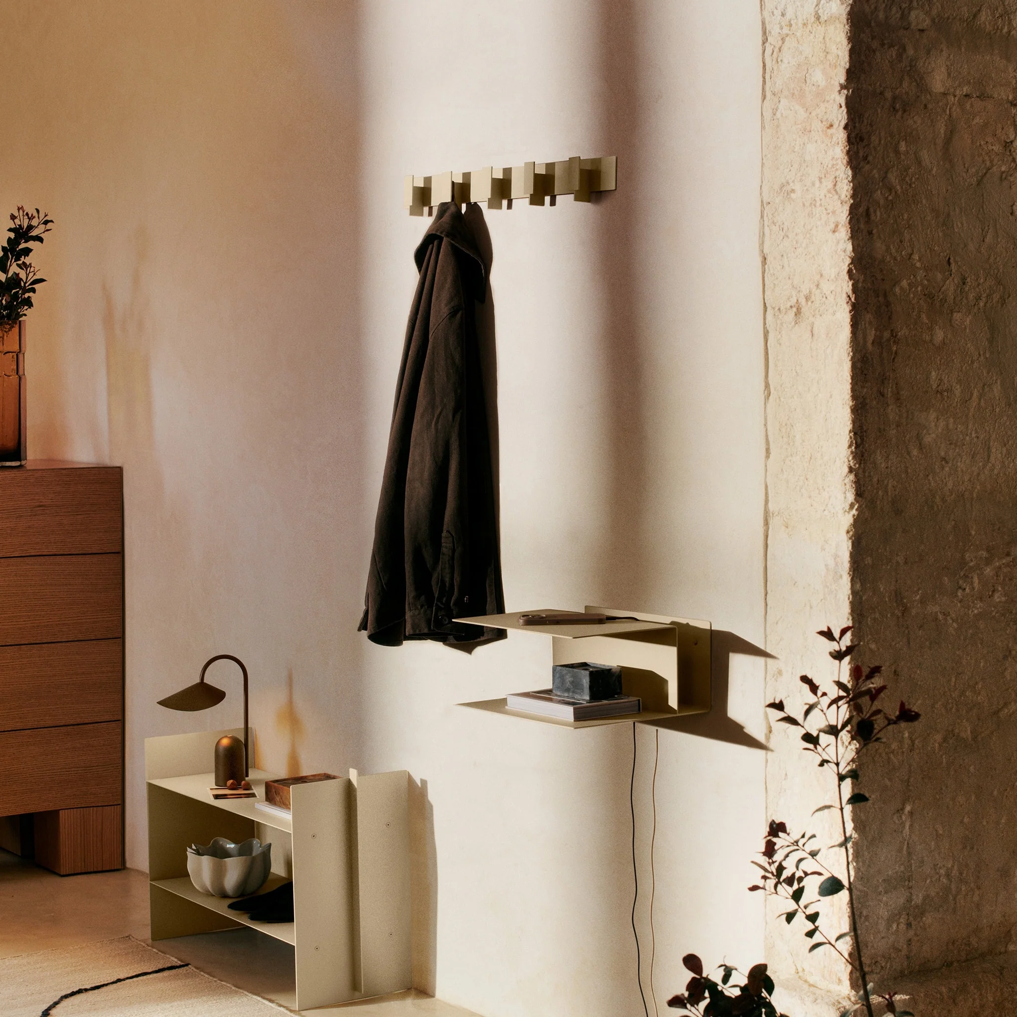 FERM LIVING Lager Coat Rack, L71cm, Cashmere - Image 2