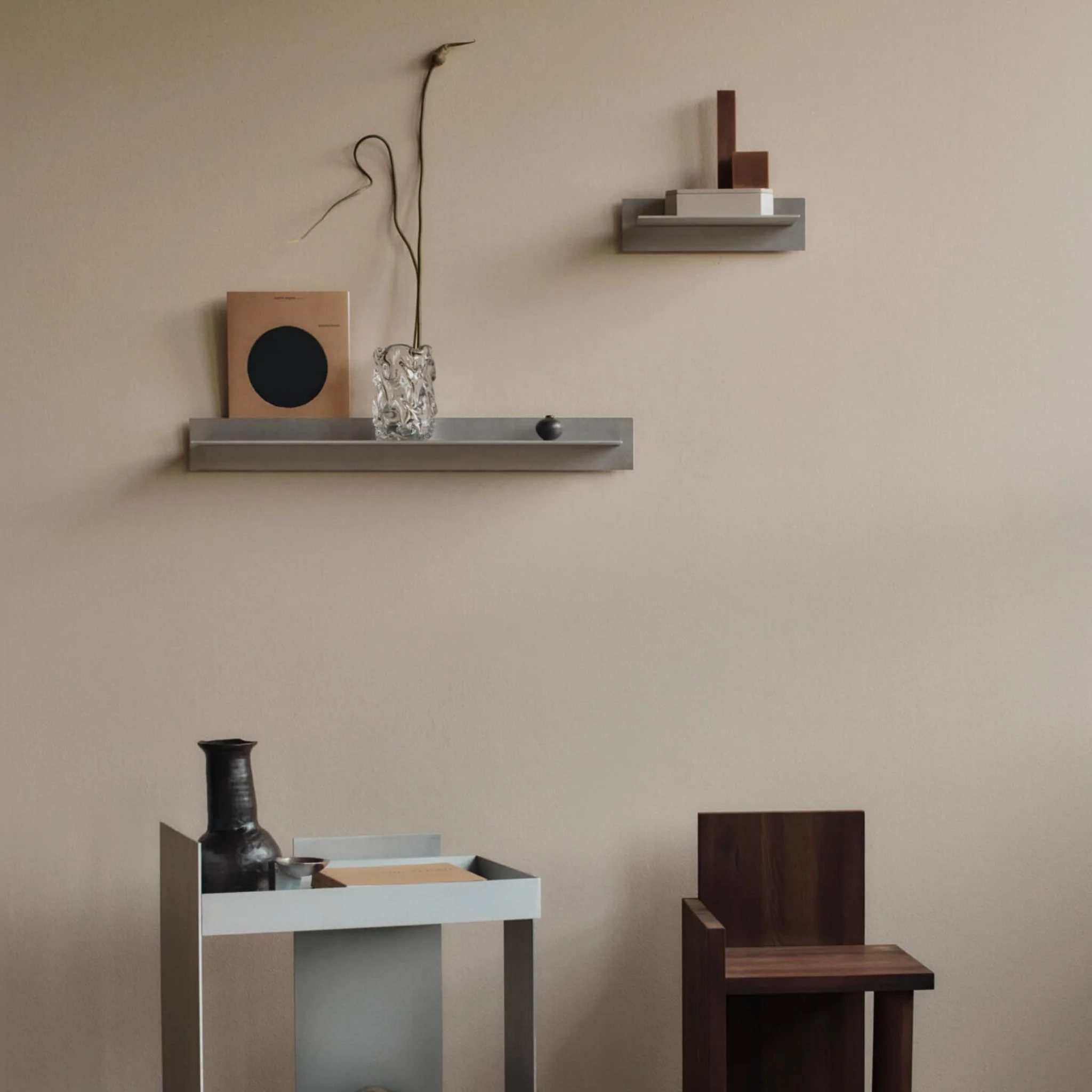 FERM LIVING Lager Wall Shelf, Single 35cm, Aluminium - Image 2