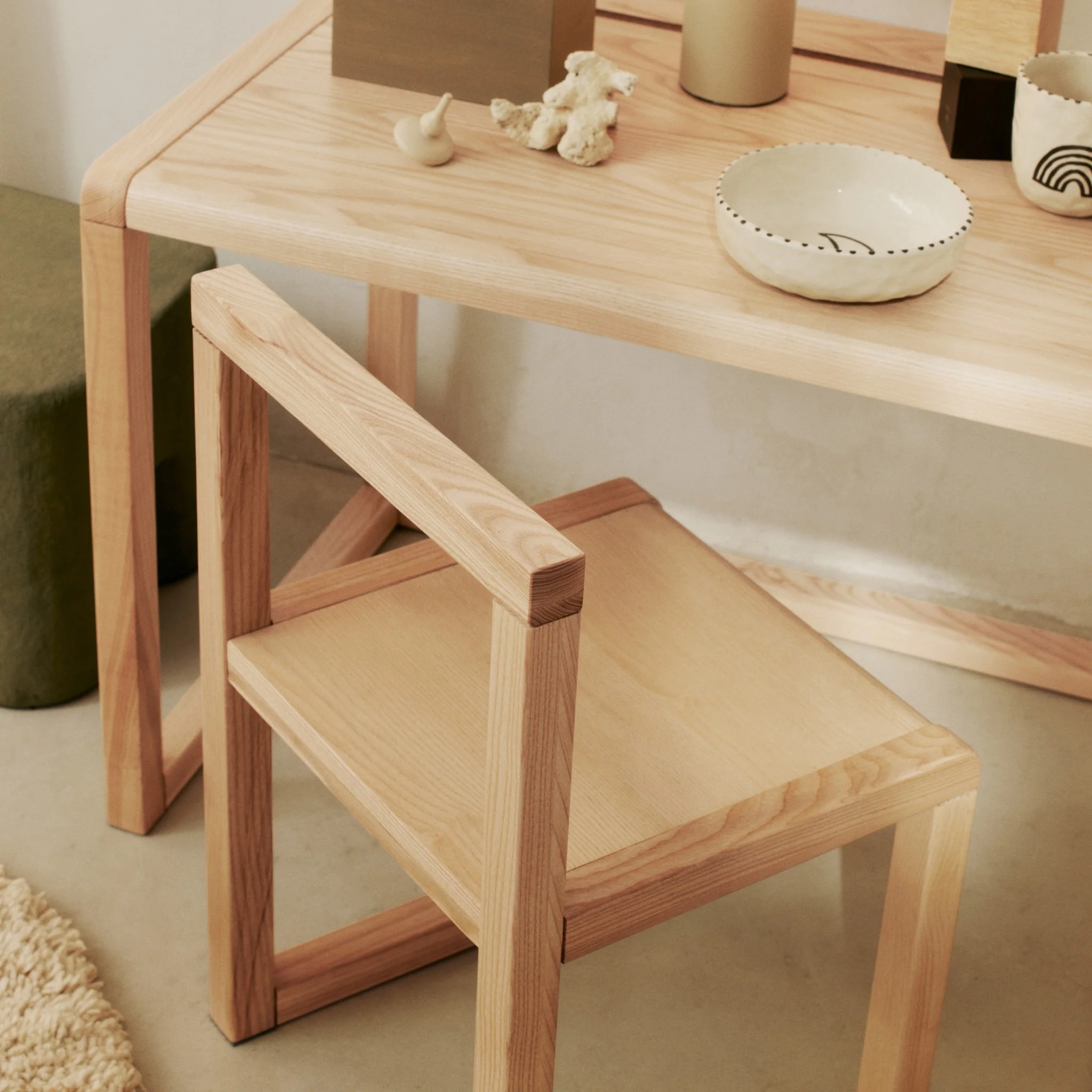 FERM LIVING Little Architect Kids Chair, Ash - Image 2