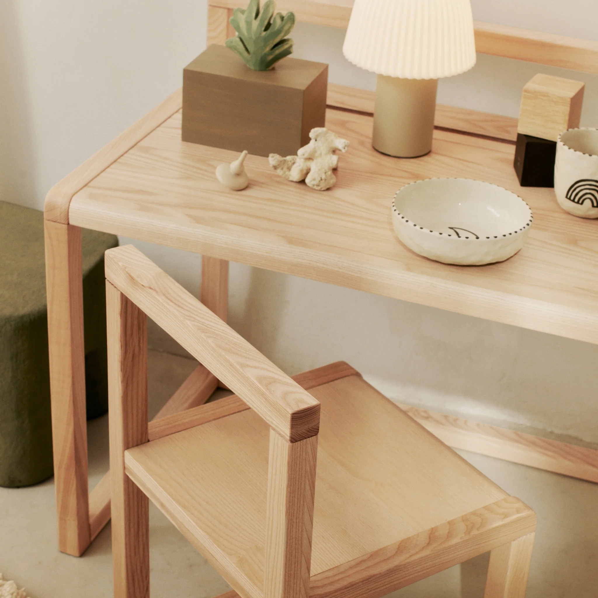 FERM LIVING Little Architect Kids Desk, Ash - Image 2