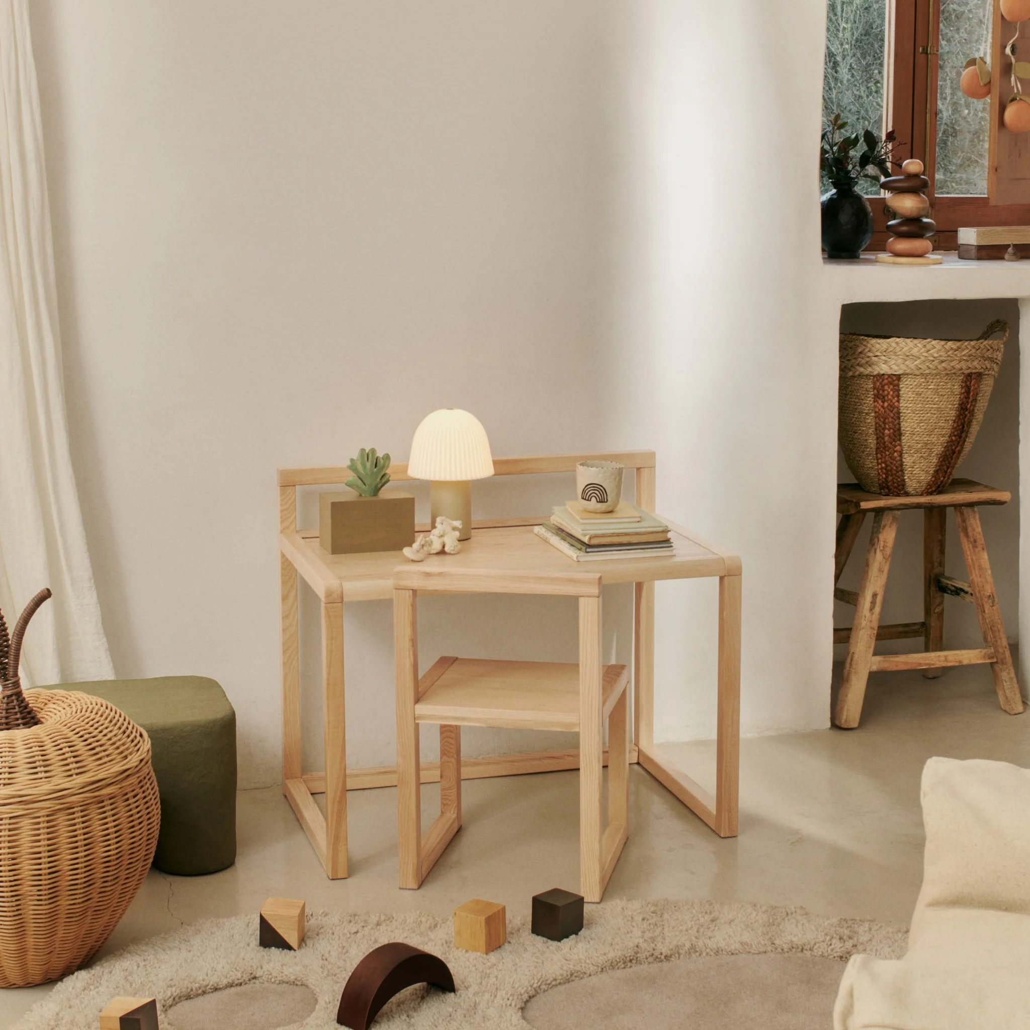 FERM LIVING Little Architect Kids Desk, Ash - Image 5