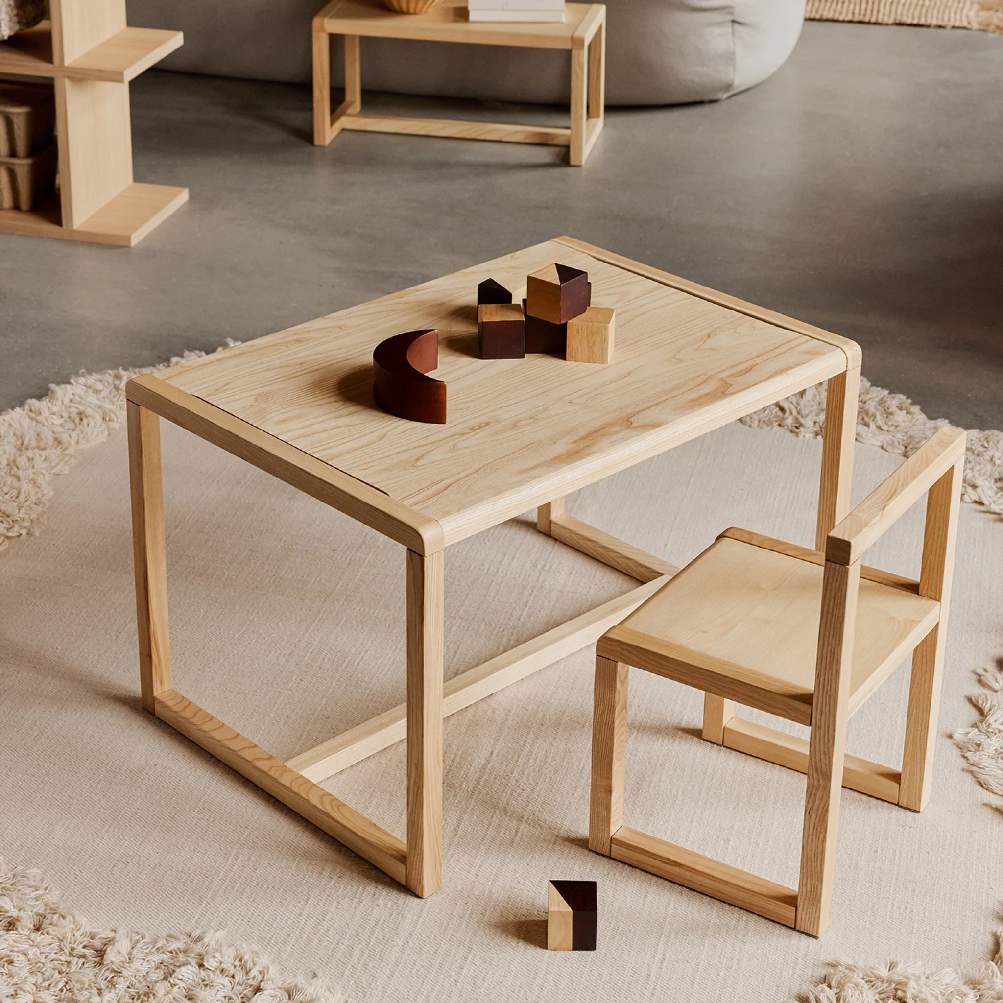 FERM LIVING Little Architect Kids Table, Ash - Image 2