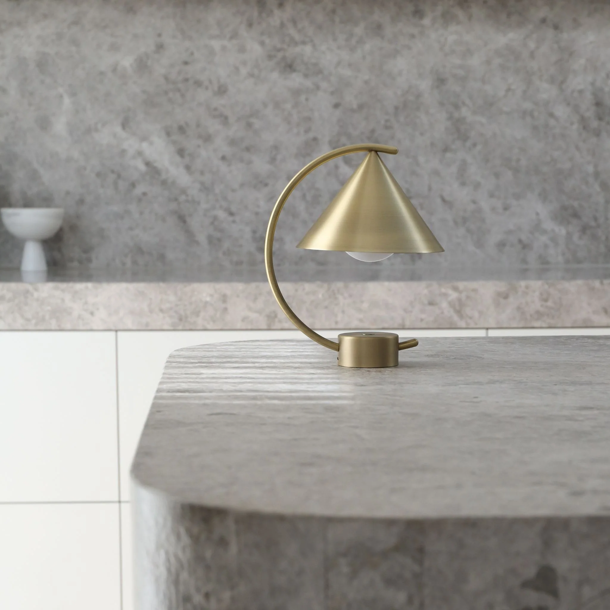 FERM LIVING Meridian Table Lamp, Portable, Brass - Image 3