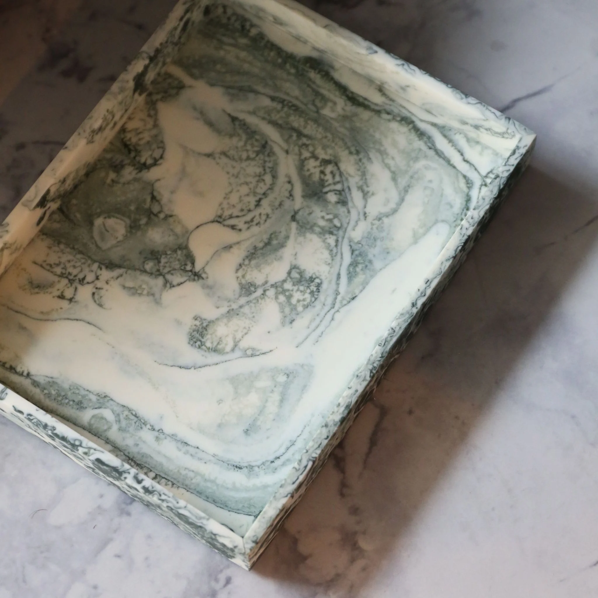 FERM LIVING Mist Tray, 15x20cm, Emerald Off-white - Image 3