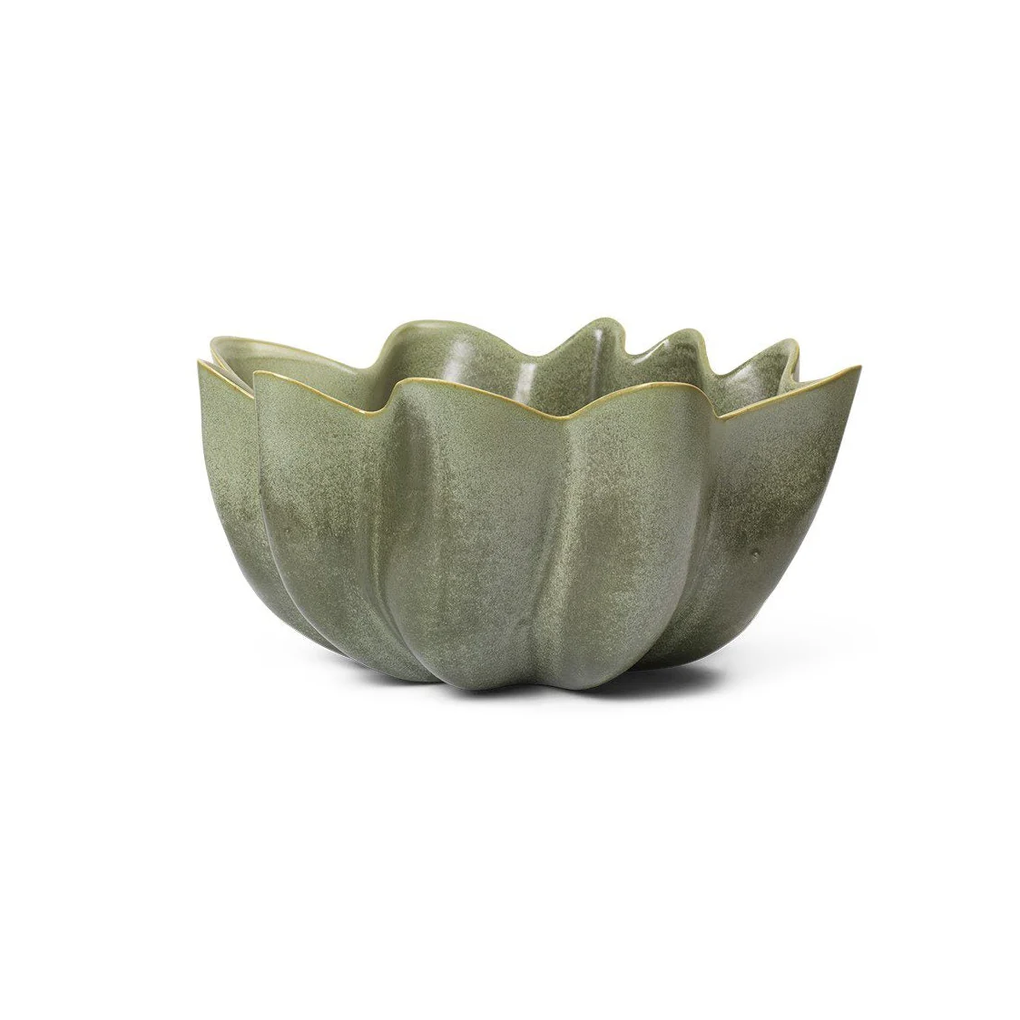 FERM LIVING Nium Bowl, Dark Sage, D22cm - Image 2
