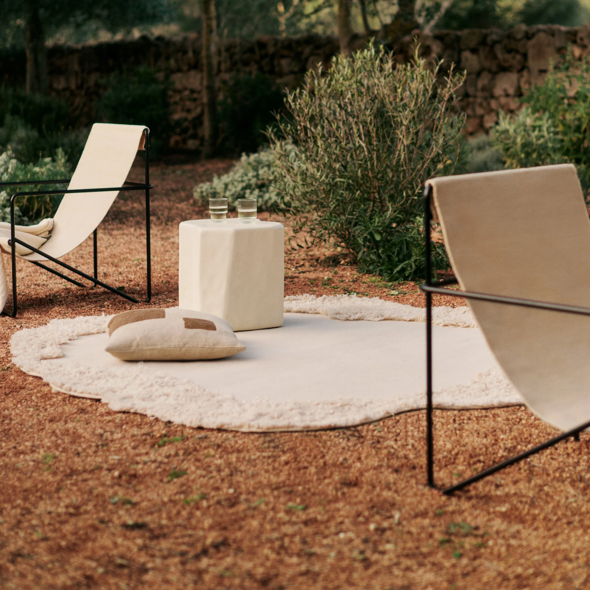 FERM LIVING Norte Outdoor Rug, (D)210cm ,  Natural - Image 2