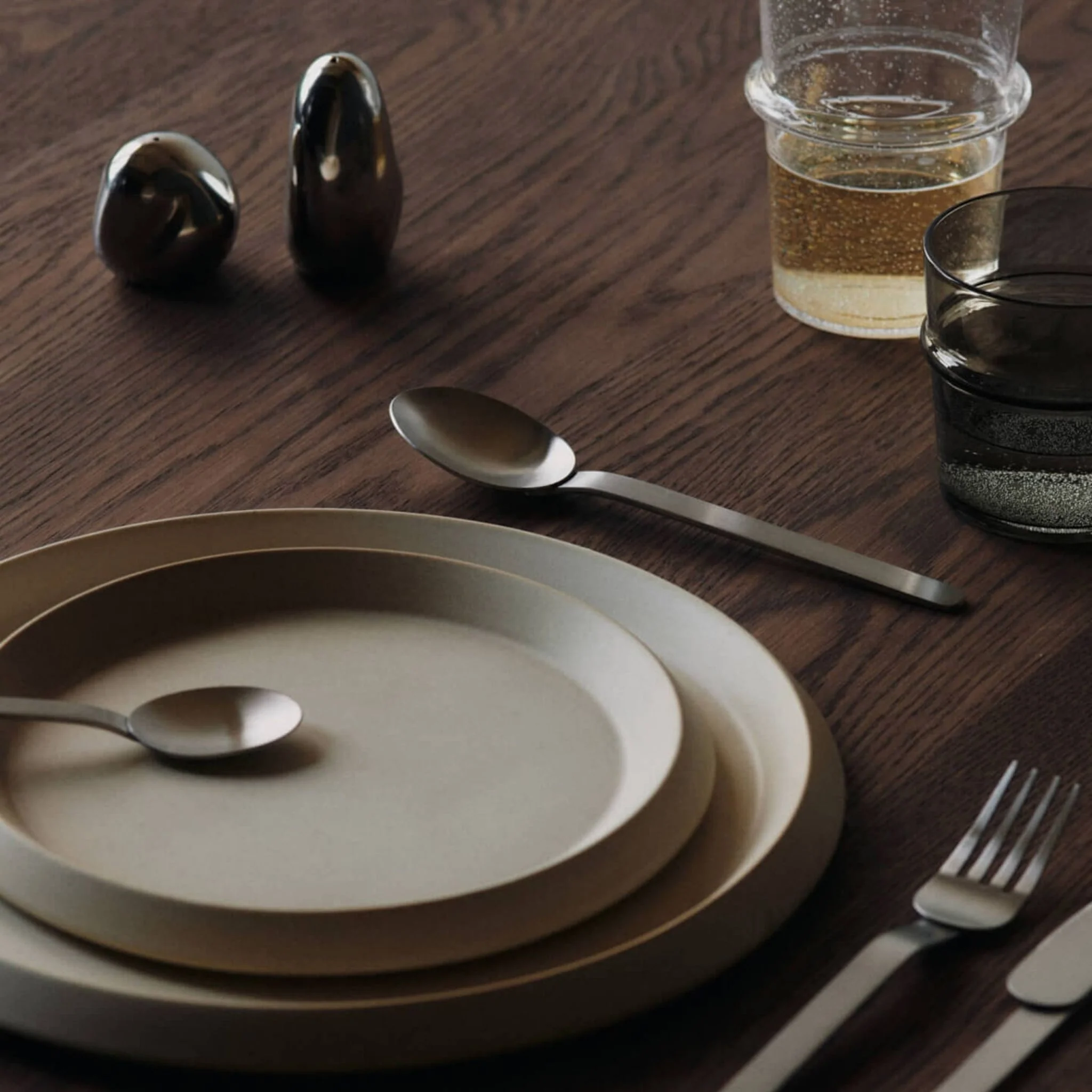 FERM LIVING Orevo Salt & Pepper Shakers, Steel (Set of 2) - Image 5