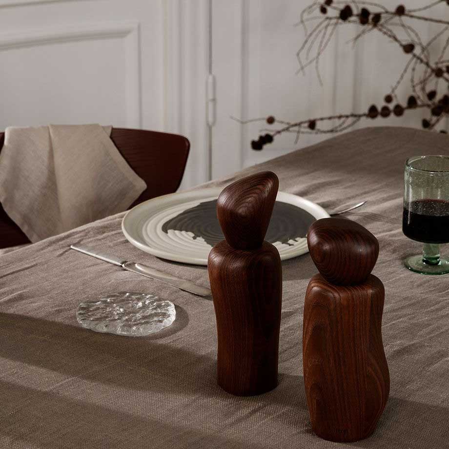 FERM LIVING Pebble Grinder, Dark Brown - Image 2