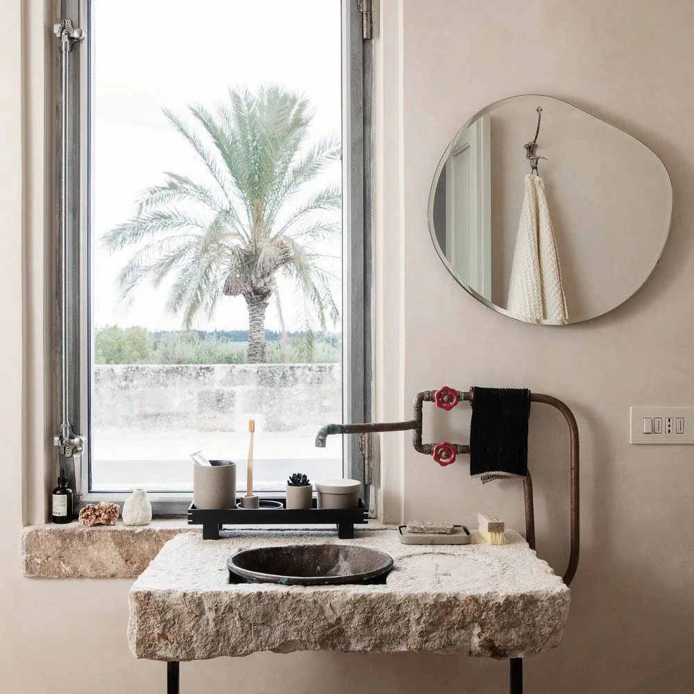FERM LIVING Pond Mirror Small, Dark Chrome - Image 8