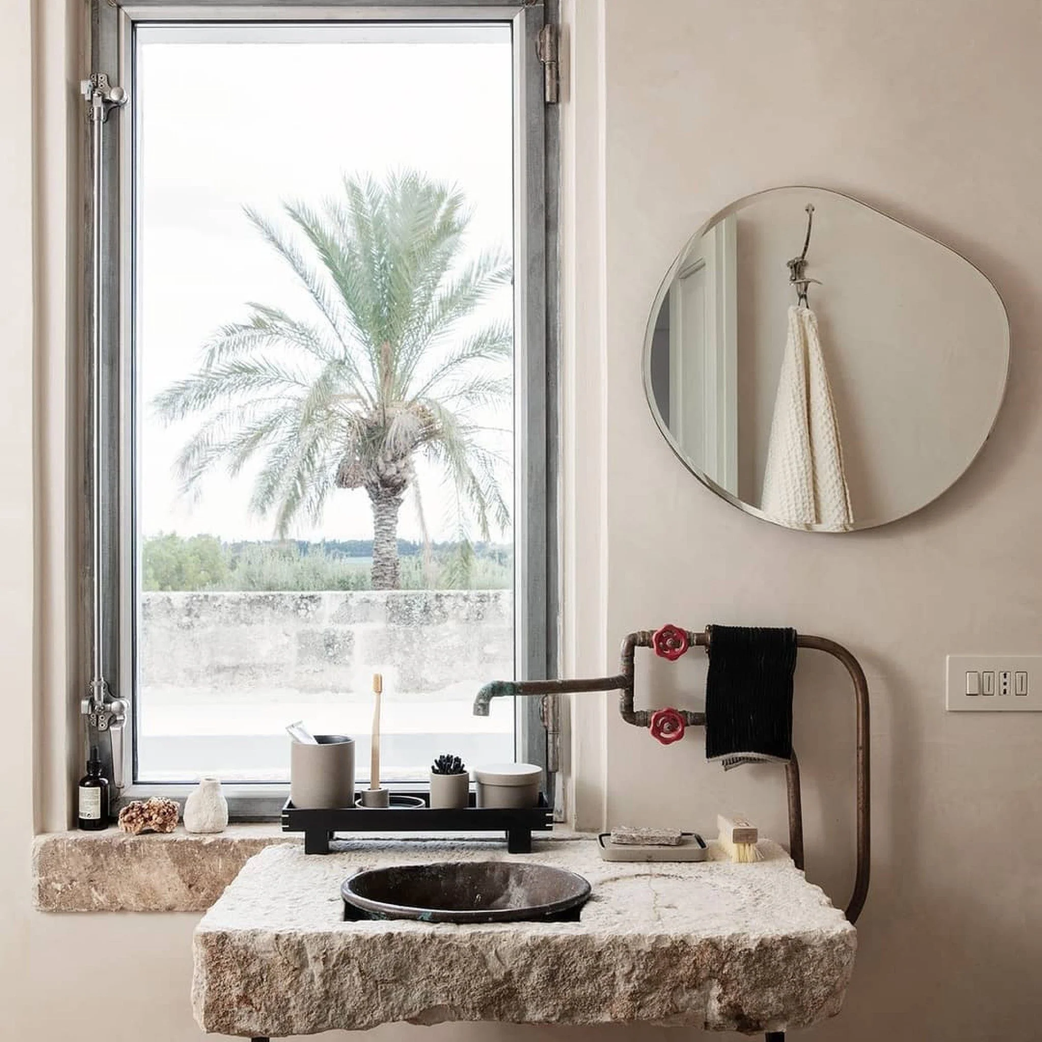FERM LIVING Pond Mirror XL, Brass - Image 4