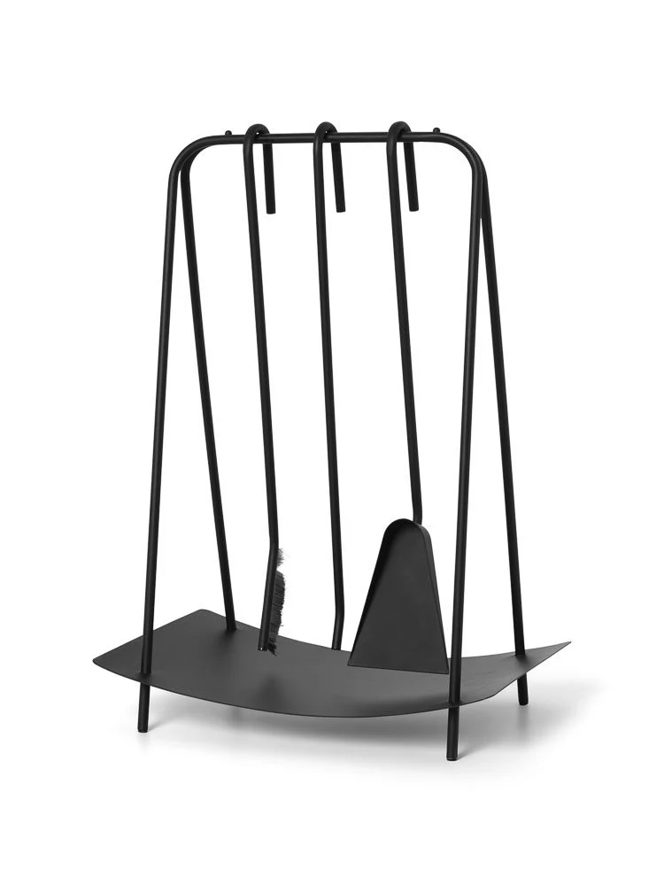 FERM LIVING Port Fireplace Tools, Black - Image 2