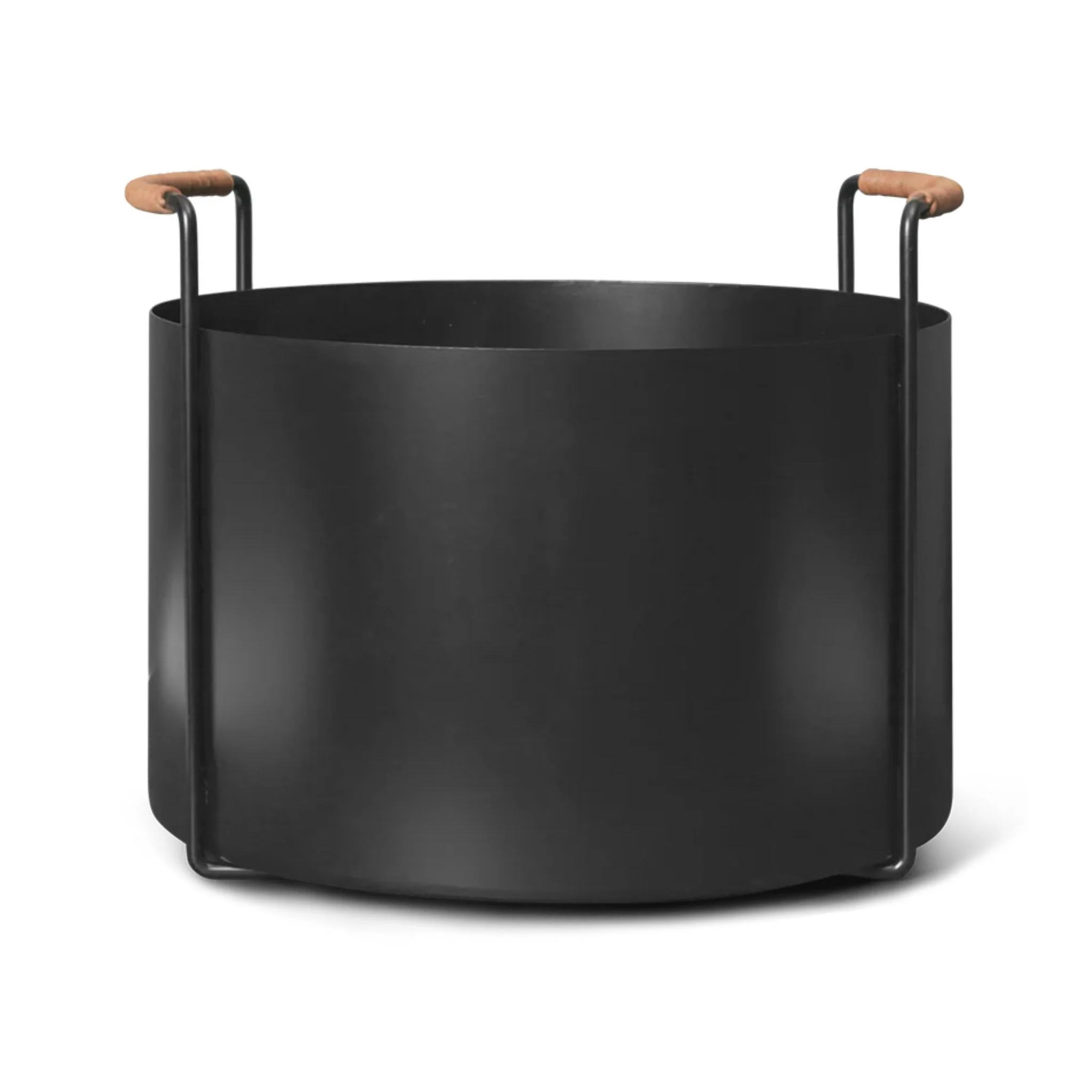 FERM LIVING Port Firewood Bucket, Black - Image 2