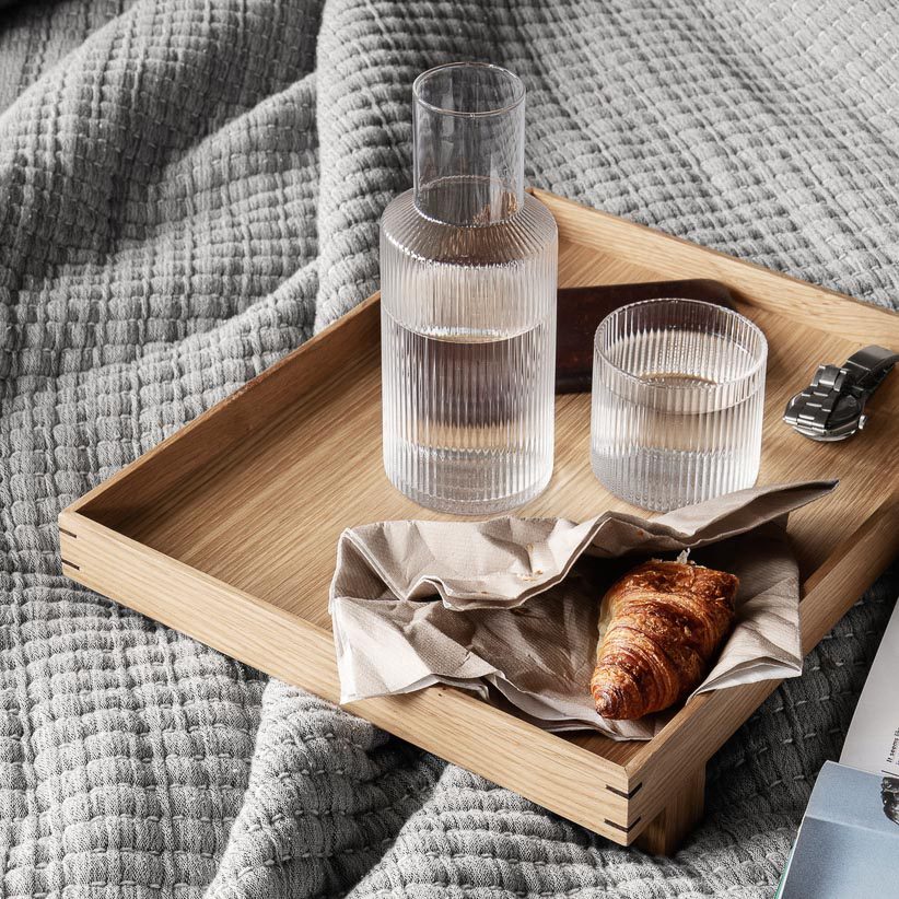 FERM LIVING Ripple Carafe Set, Clear - Image 6