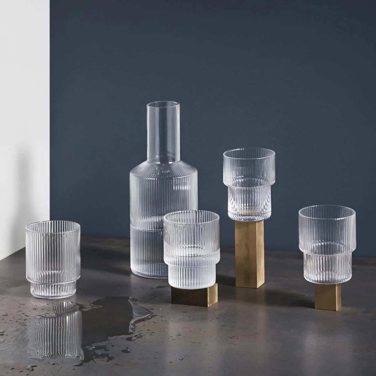 FERM LIVING Ripple Glasses, Clear (Set of 4) - Image 4