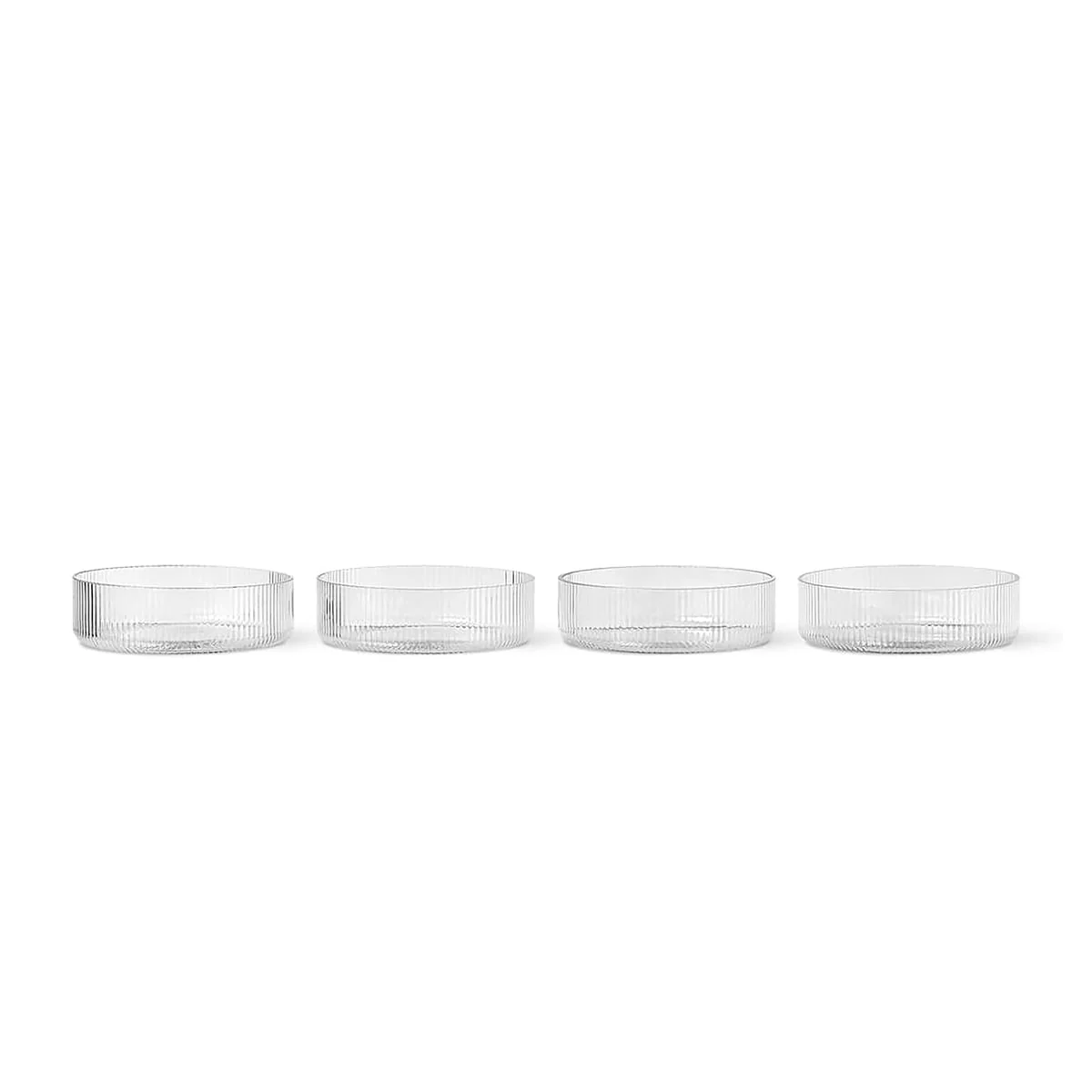 FERM LIVING Ripple Serving Bowls, Clear (Set of 4) - Image 5