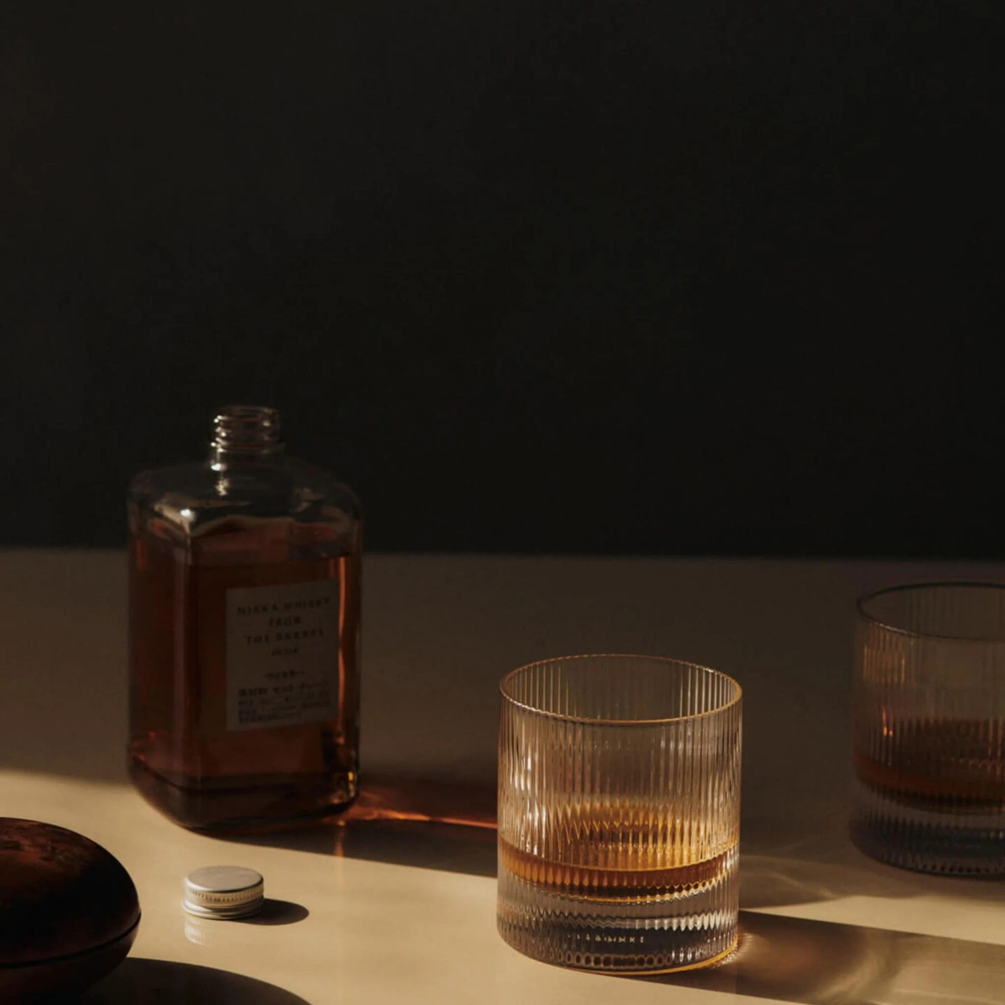 FERM LIVING Ripple Tumbler Glasses, Clear (Set of 2) - Image 5