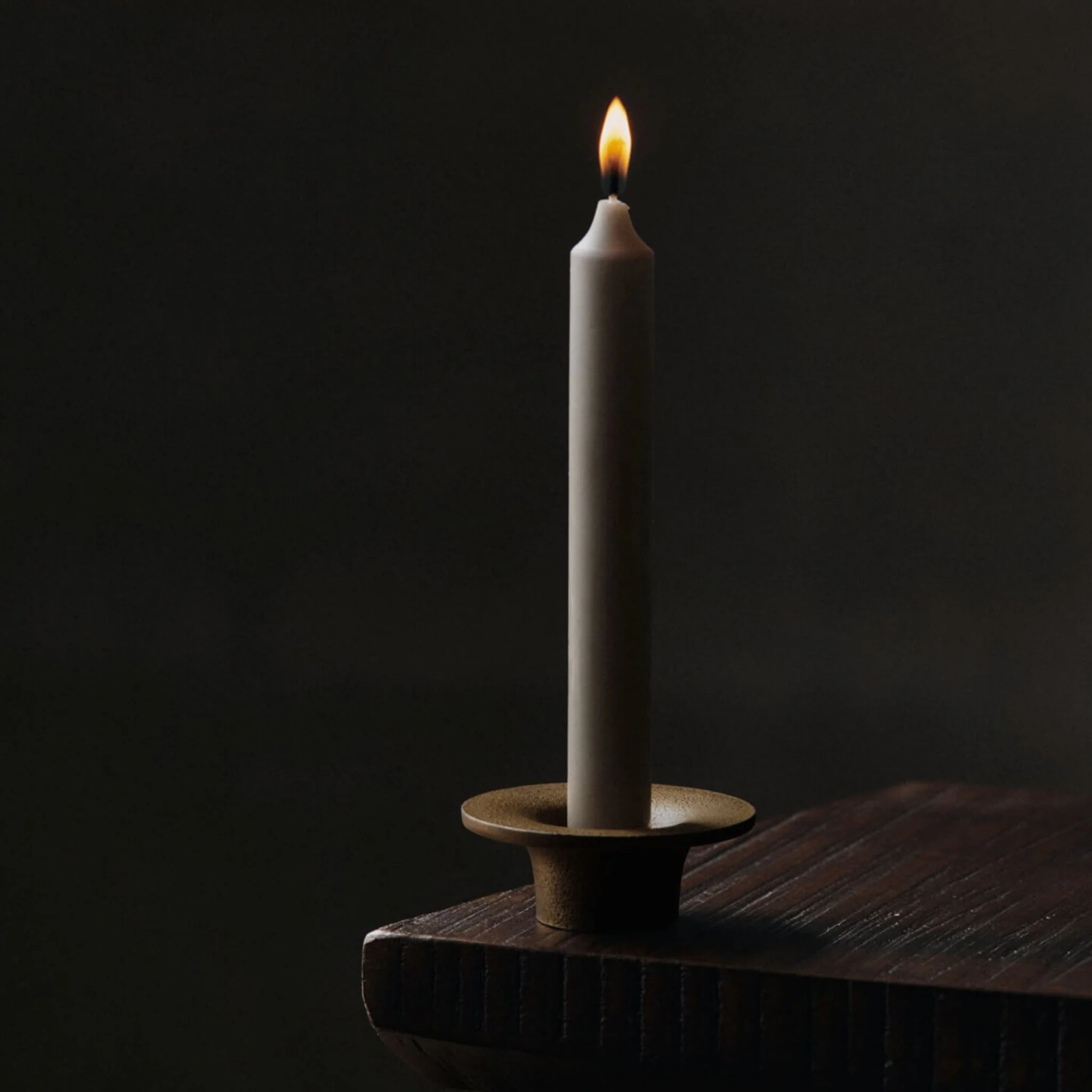 FERM LIVING Soothe Candle Holder, Brass Finish - Image 2
