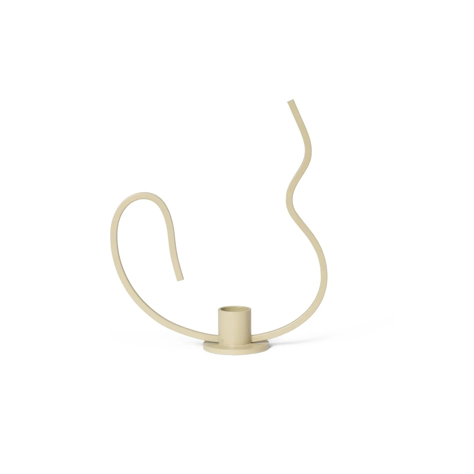 FERM LIVING Valse Candle Holder, Low, Cashmere - Image 6