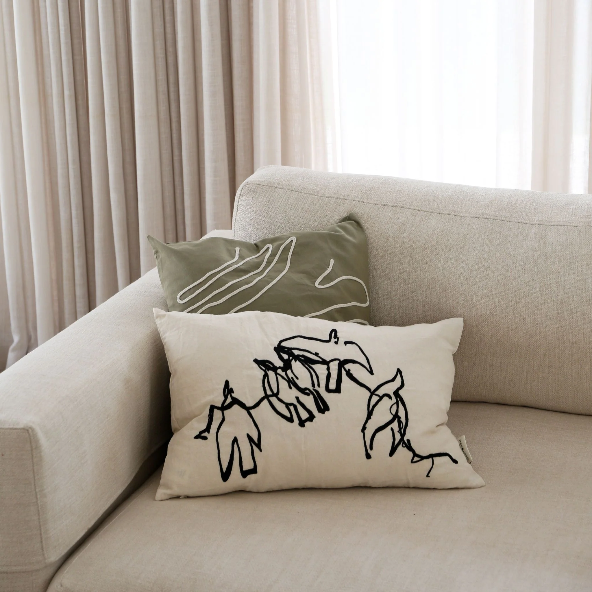 FERM LIVING Vuelo Cushion, Natural - Image 3