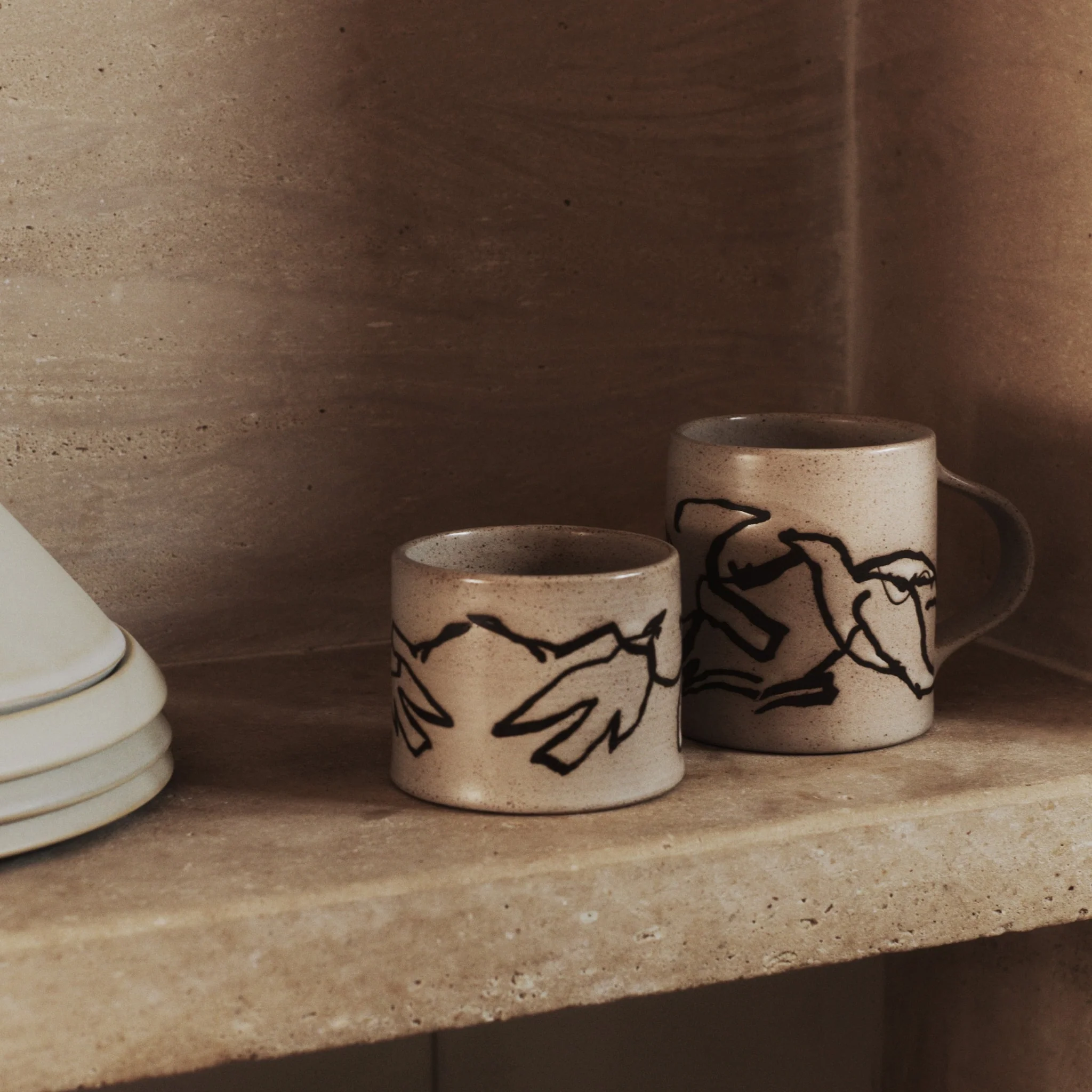 FERM LIVING Vuelo Mug, Cream - Image 6