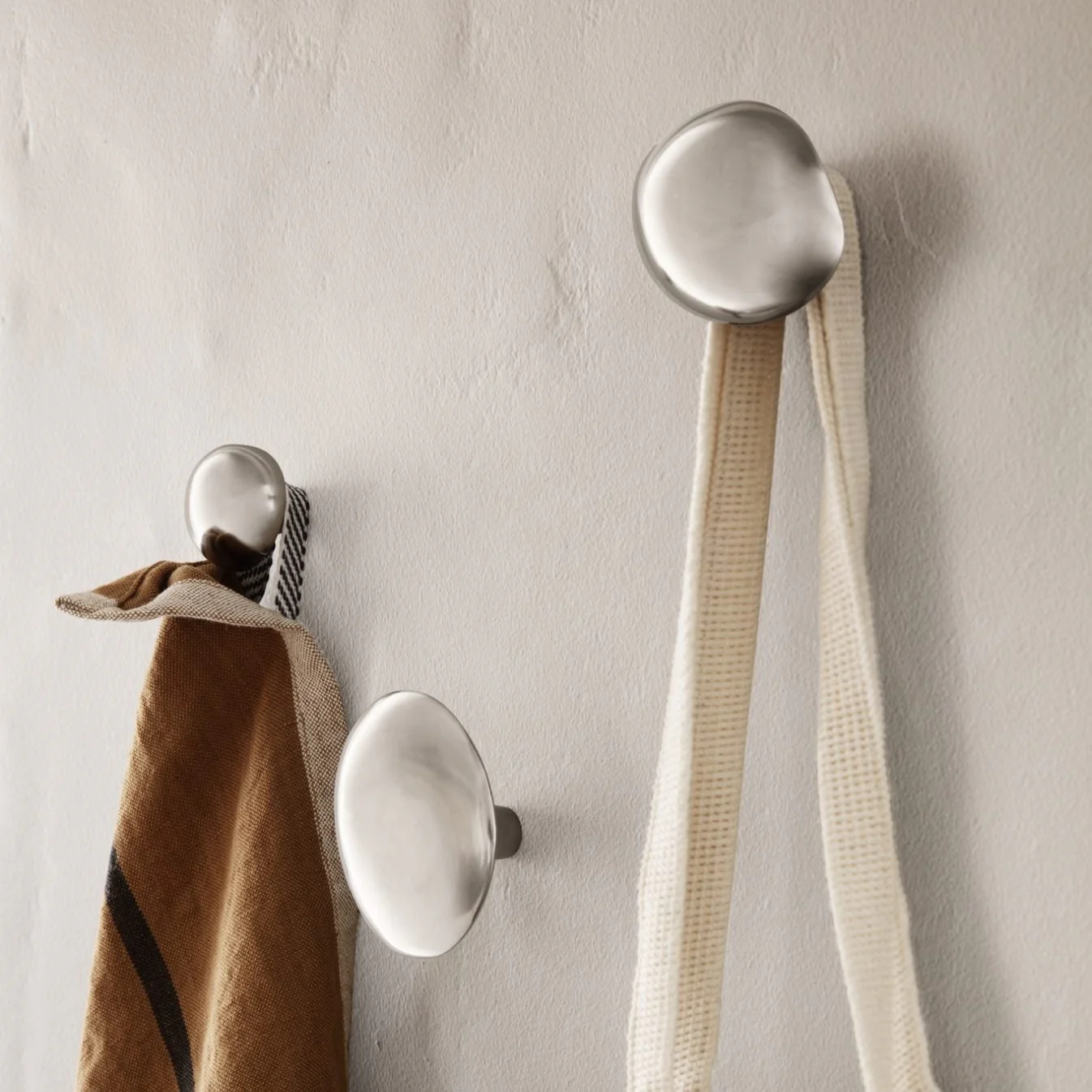 FERM LIVING x Helena Rohner Mushroom Wall Hook/Knob, Stainless Steel - Image 2