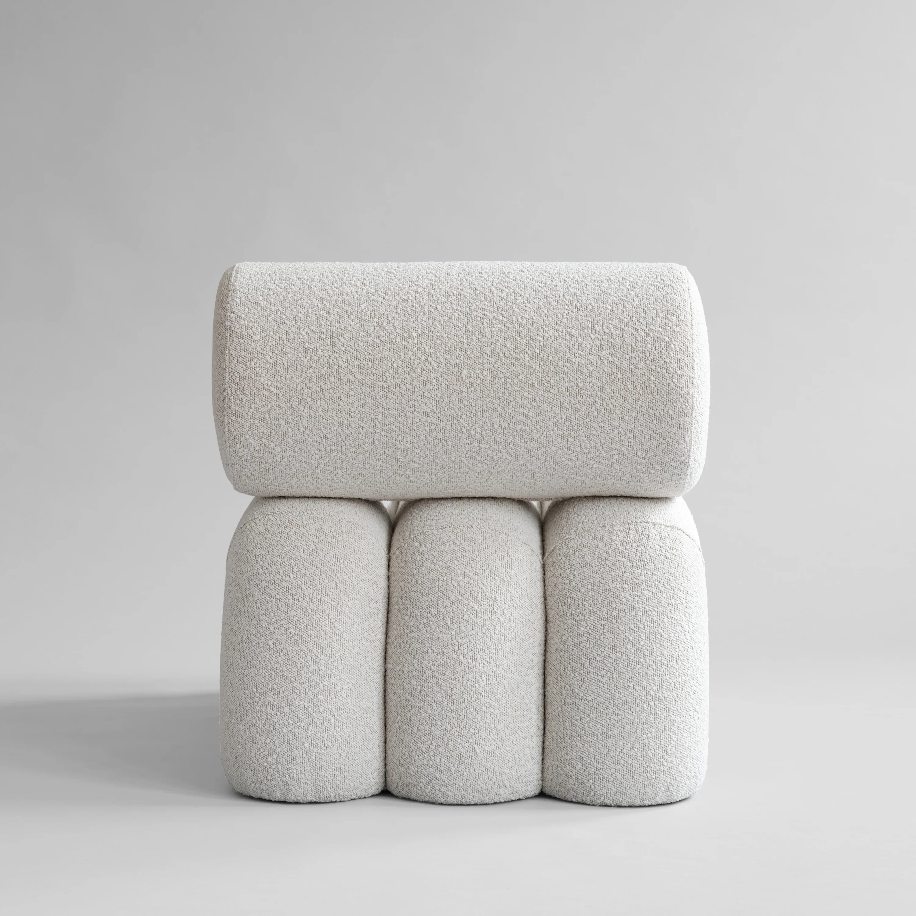 101 COPENHAGEN Foku Lounge Chair, Off-White Bouclé - Image 5