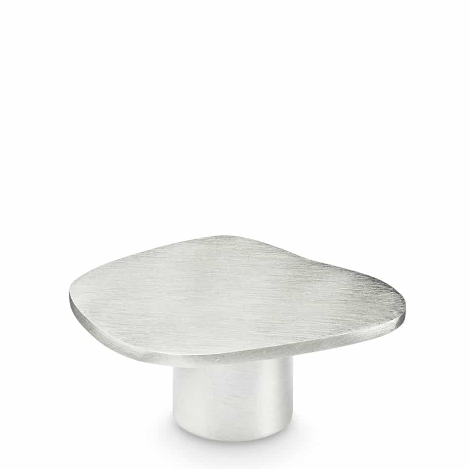 H. SKJALM P. Hook/Knob Organic, Chrome, 3.5cm