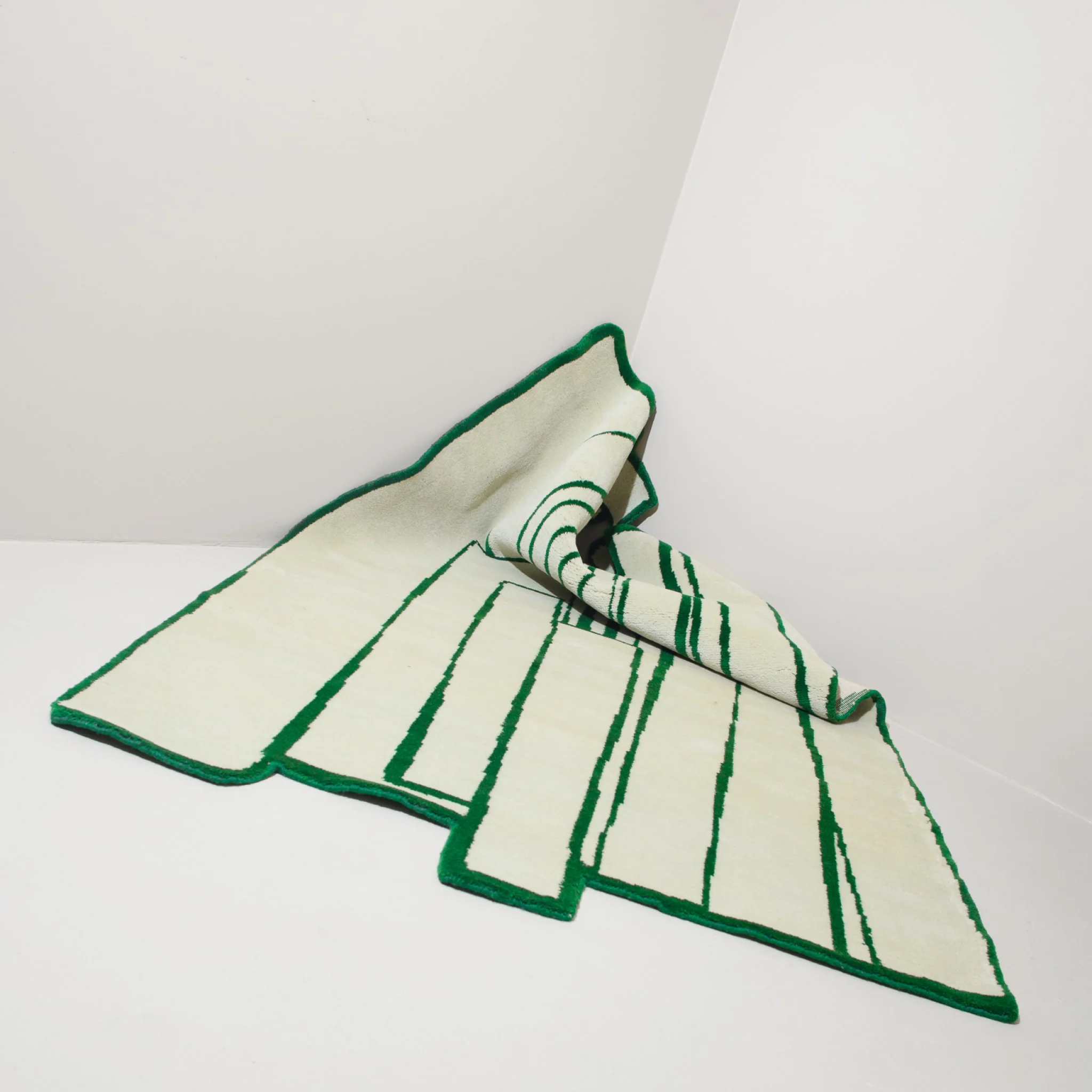 PRE-ORDER │ HAUS ÜGER Wild Mist Wool Rug, 225x125cm, Green - Image 4