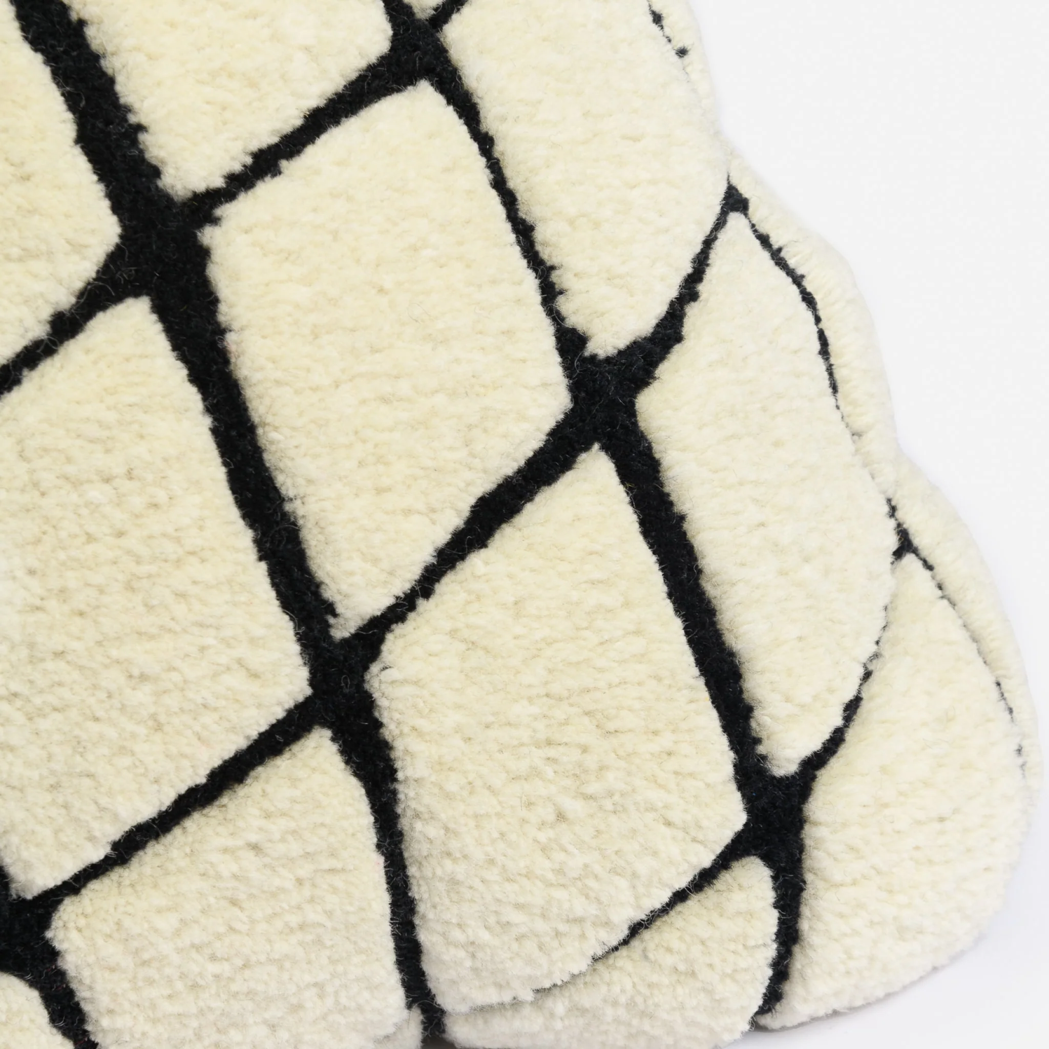 HAUS ÜGER Grid Cushion, 42x40cm, Off-White - Image 5