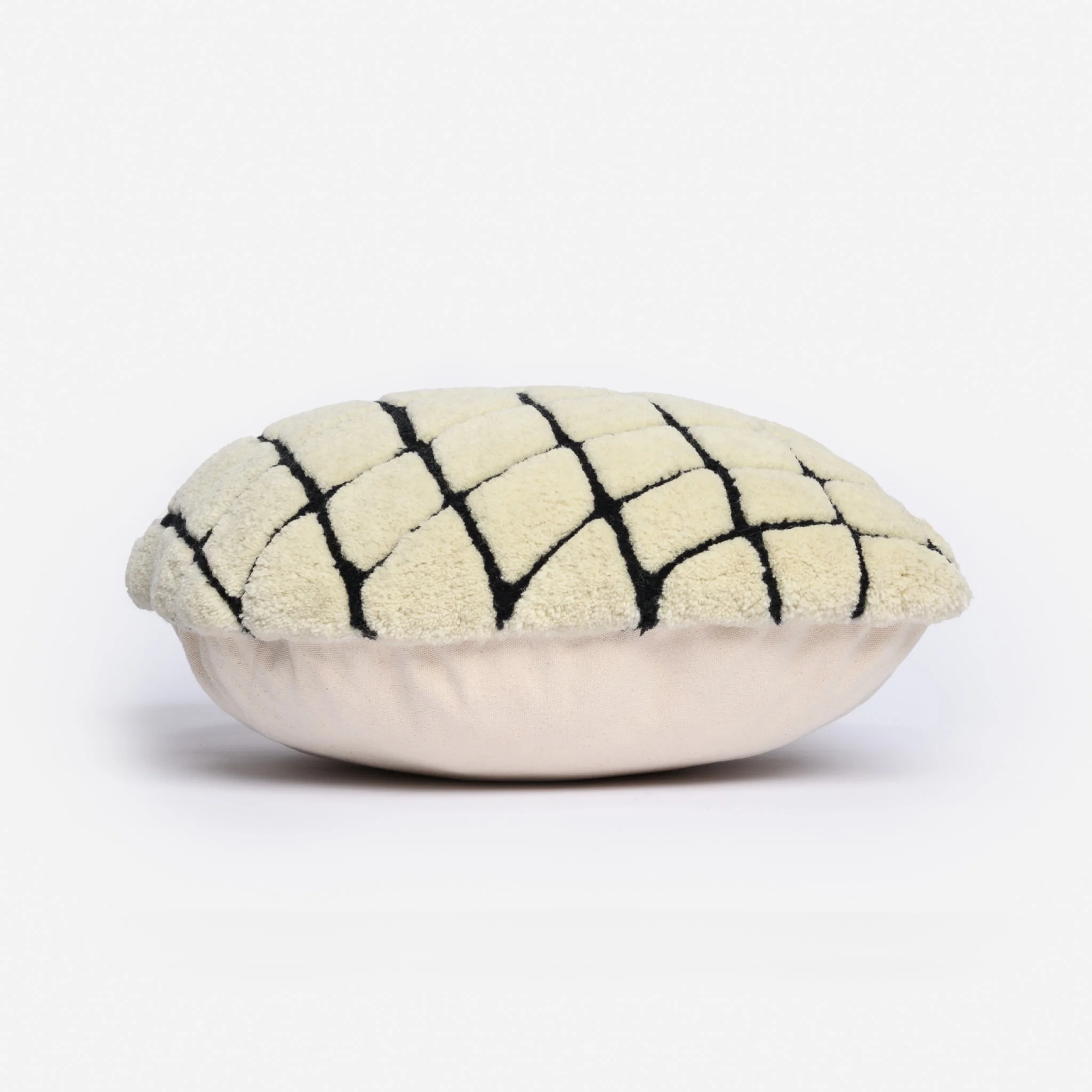 HAUS ÜGER Grid Cushion, 42x40cm, Off-White - Image 6