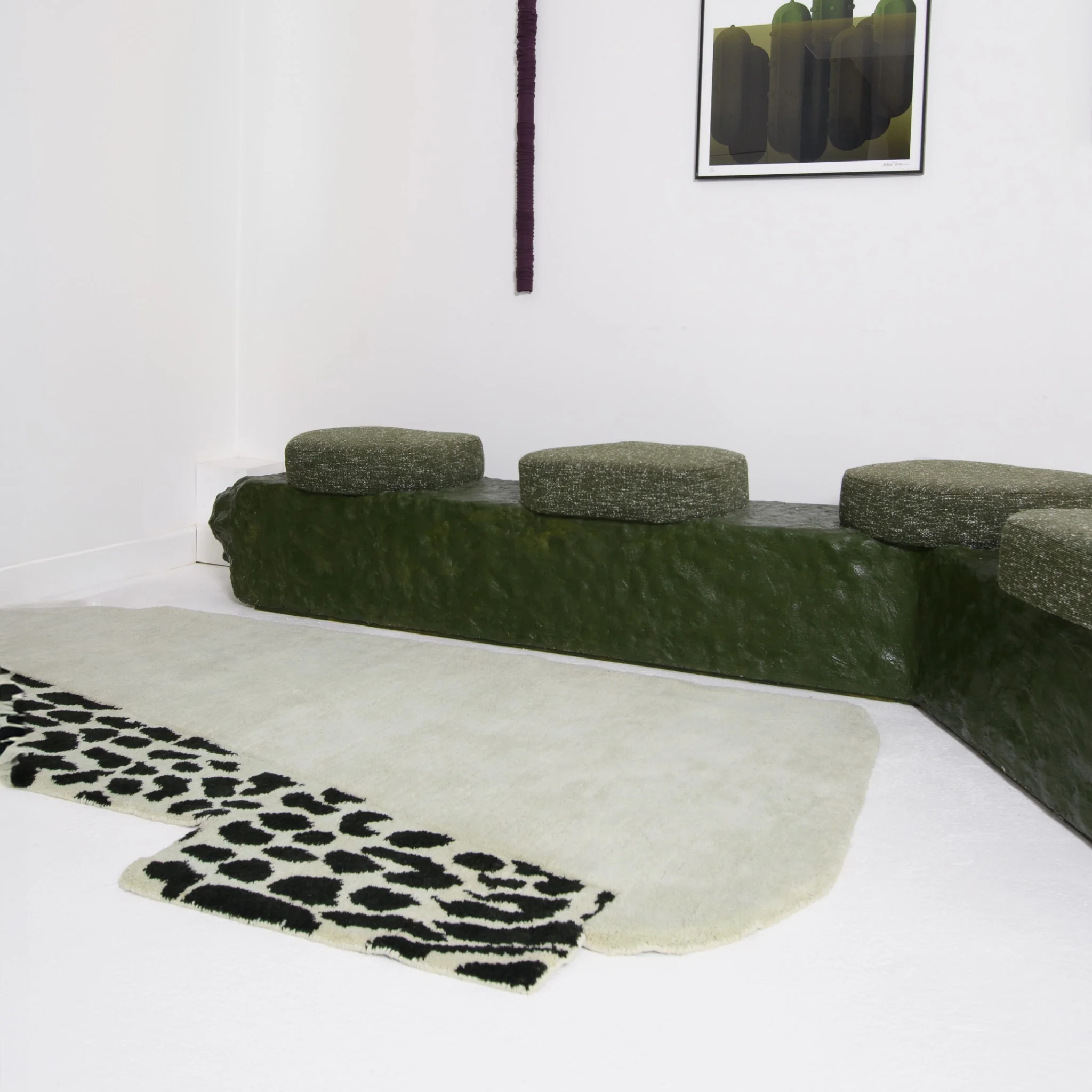 PRE-ORDER │ HAUS ÜGER Wild Mist Wool Rug, 225x125cm, Green - Image 2