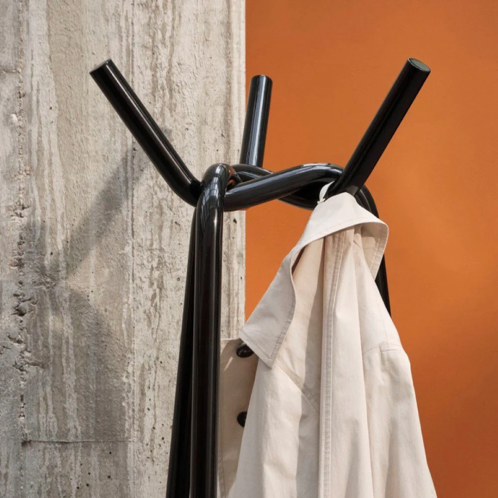 HAY Knit Coat Rack, Black - Image 5