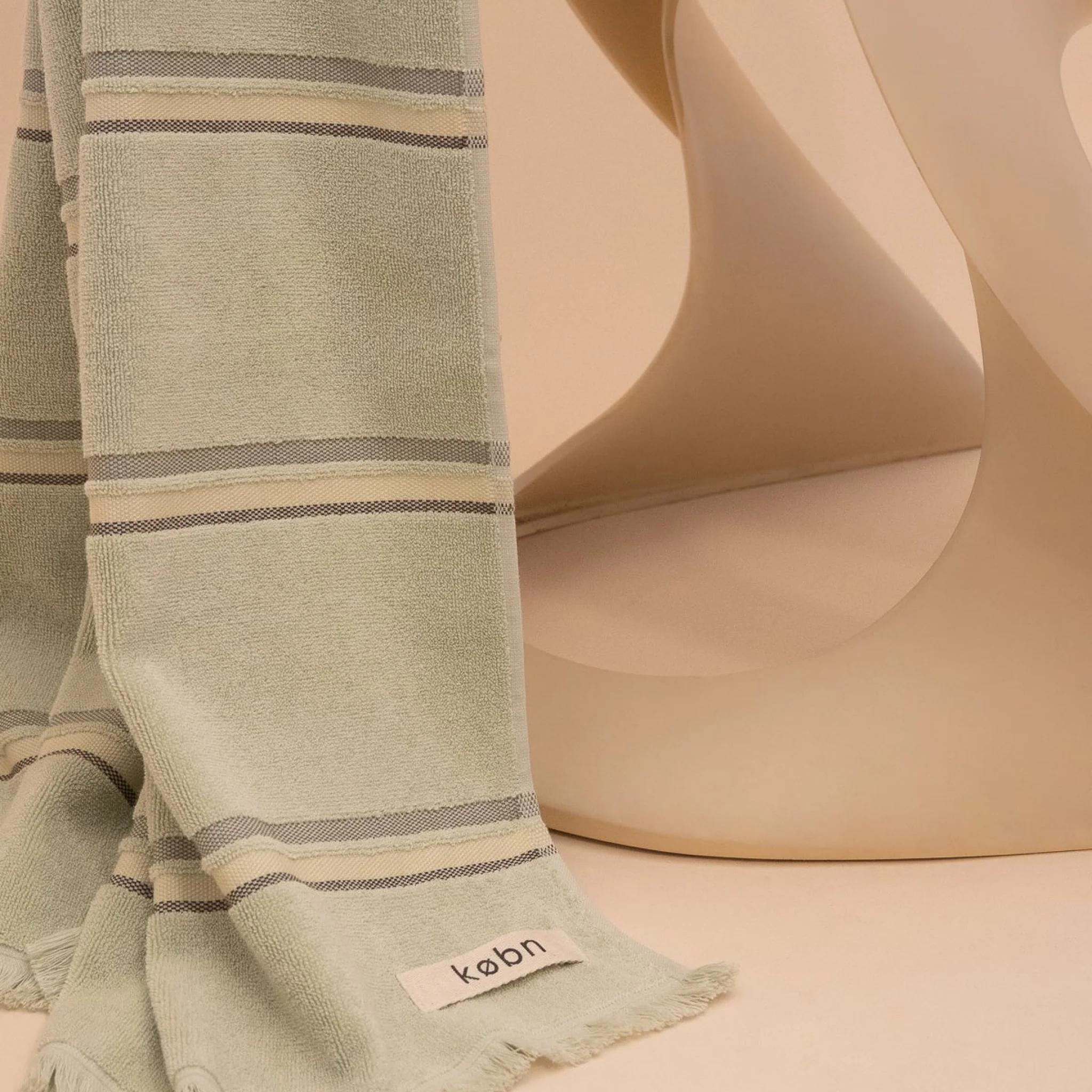 KOBN Beach/Bath Towel, 100x180cm, Matcha - Image 5