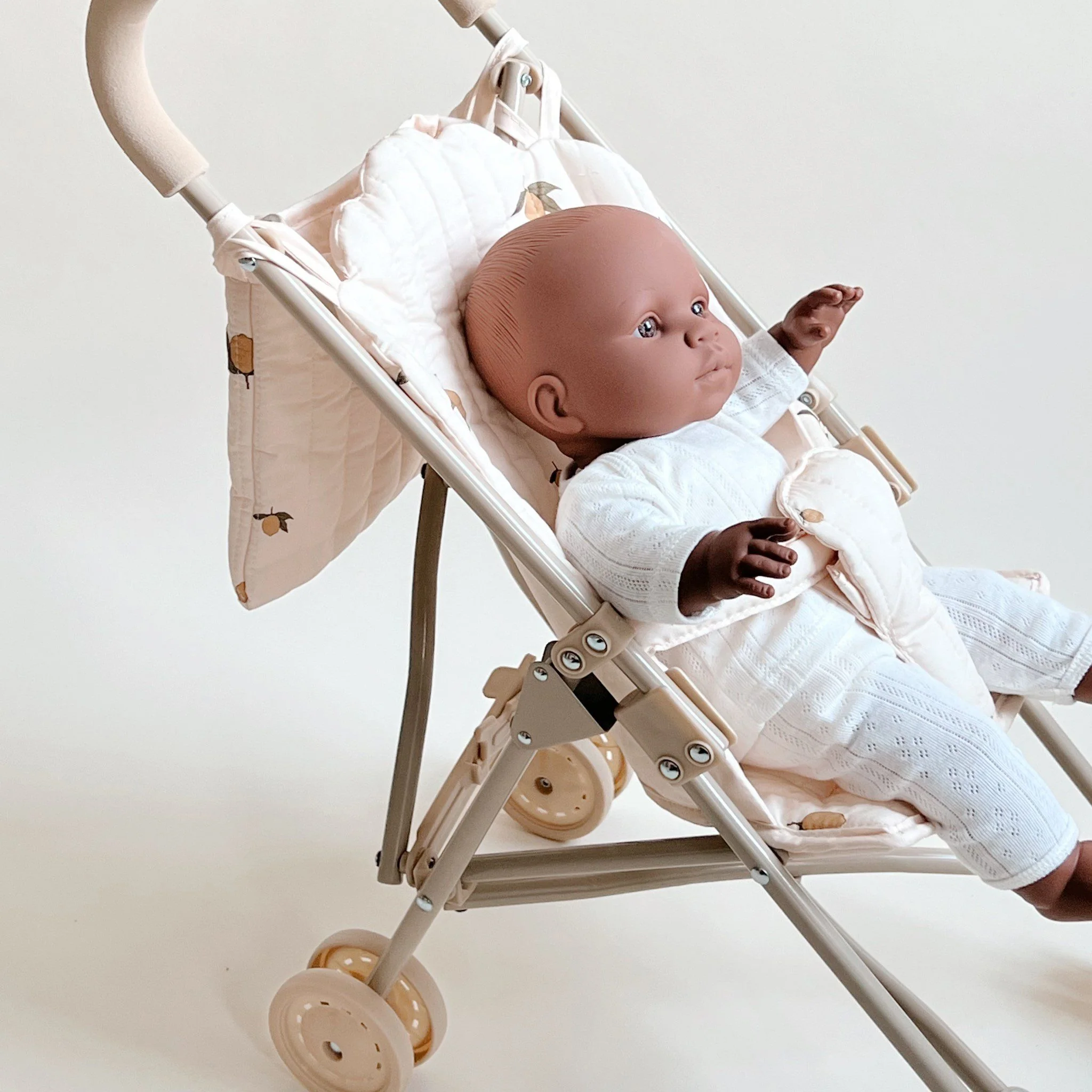 KONGES SLØJD Doll Stroller, Lemon - Image 3