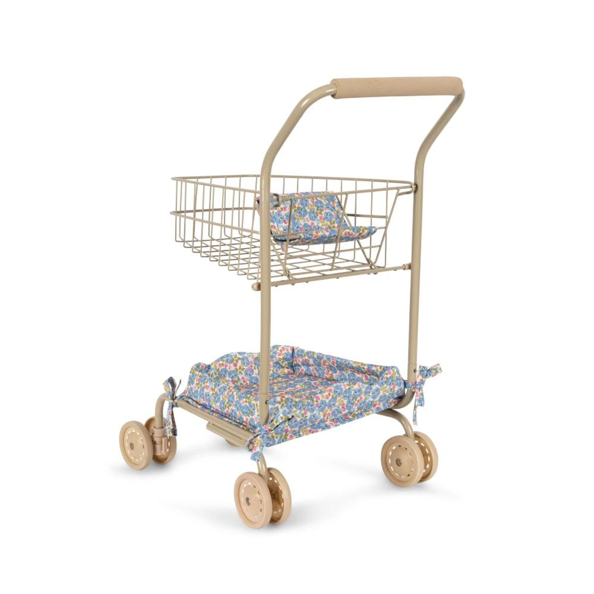 KONGES SLØJD Kids Shopping Cart/Trolley Toy, Fleur Rosier - Image 3