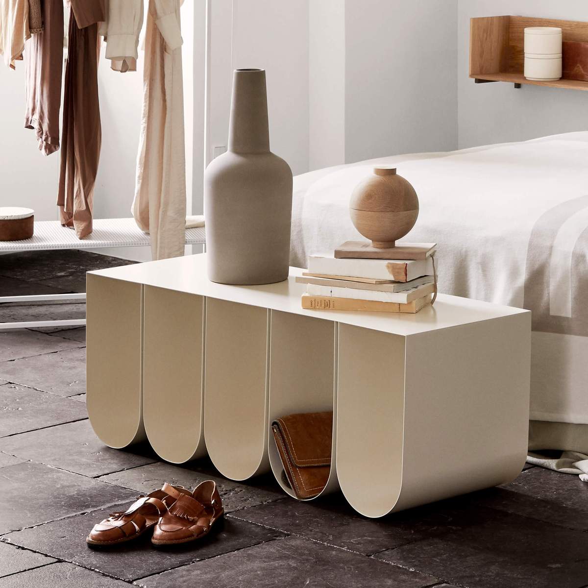 PRE-ORDER │ KRISTINA DAM STUDIO Curved Bench, Beige - Image 6